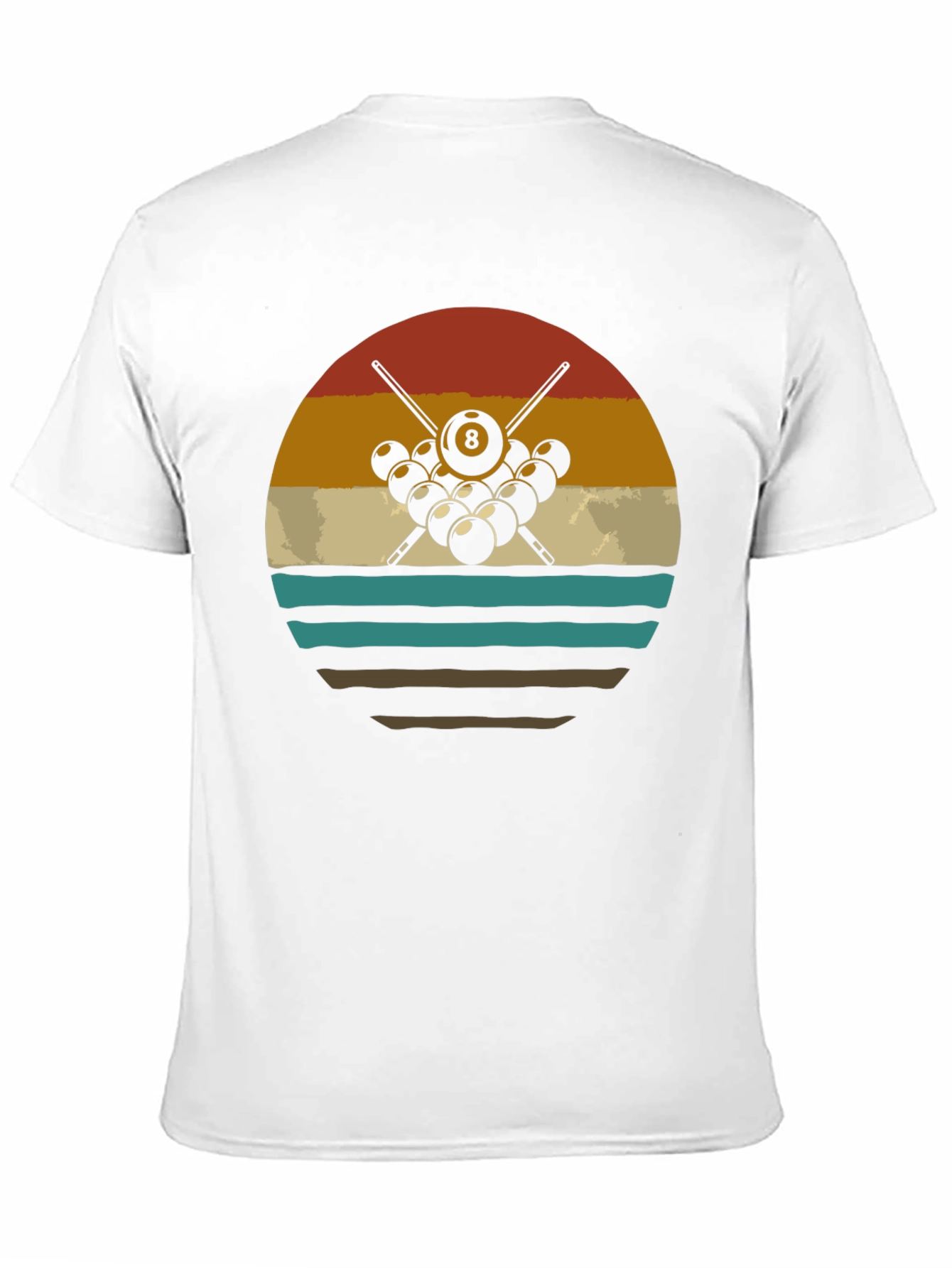 Vintage Billiards T-Shirt - 8 Ball Design - 11