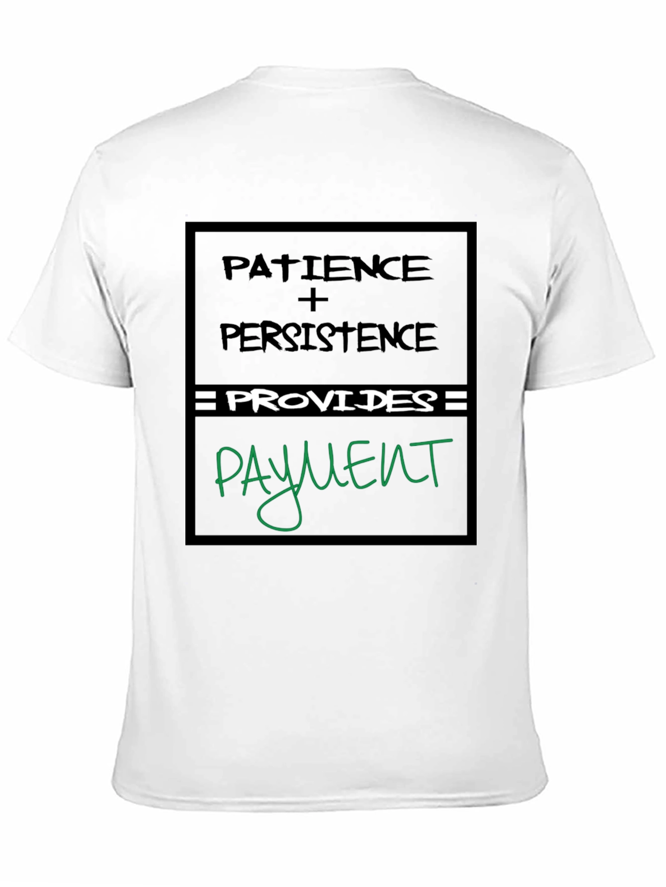Black Patience & Persistence Graphic Tee view 11