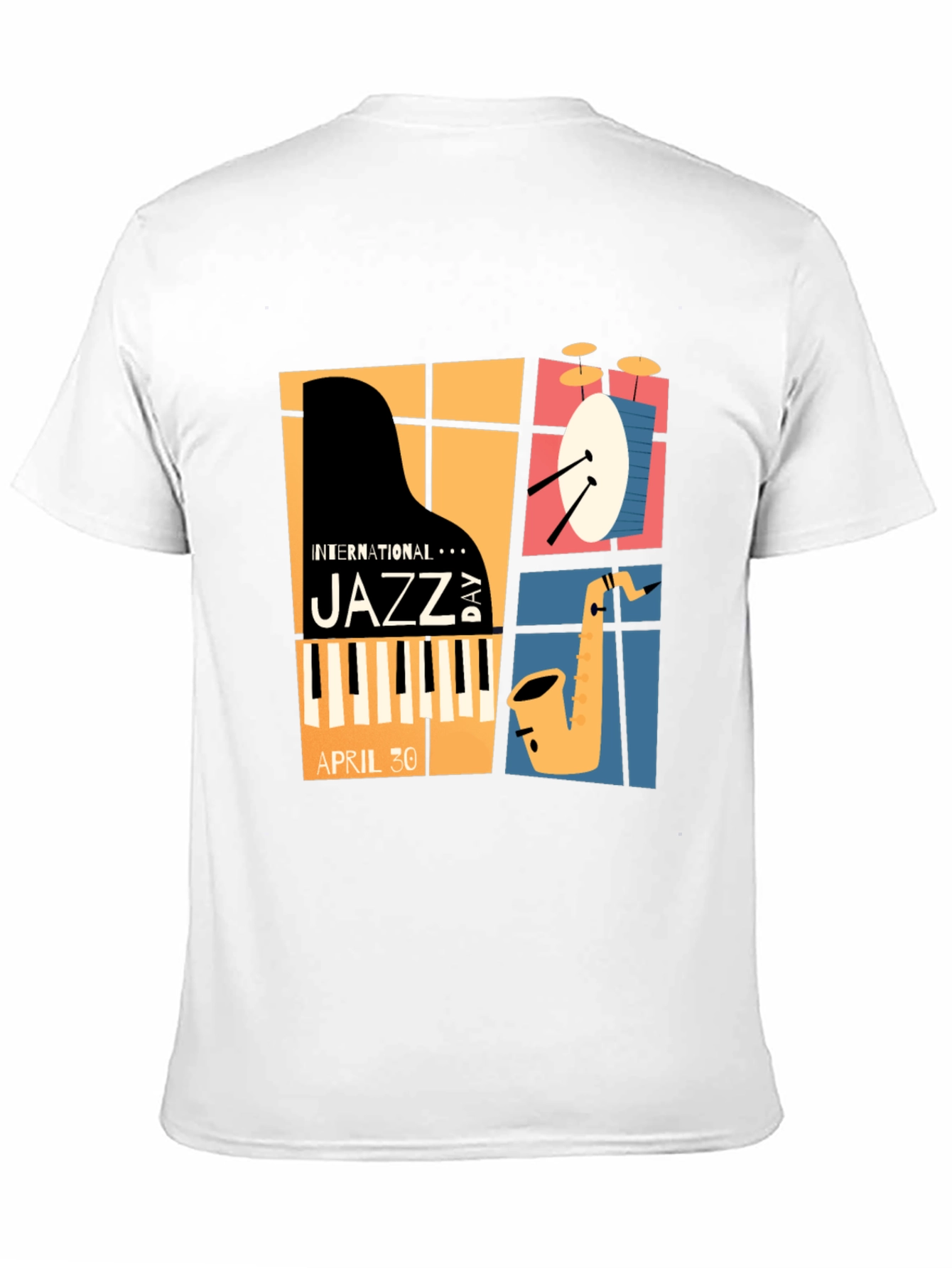 Black International Jazz Day Graphic T-Shirt view 11