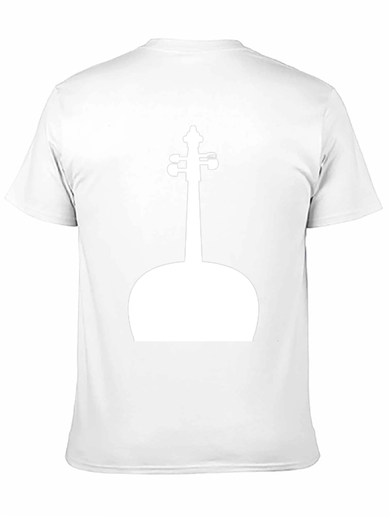 Black Violin Silhouette Graphic Black Tee view 11