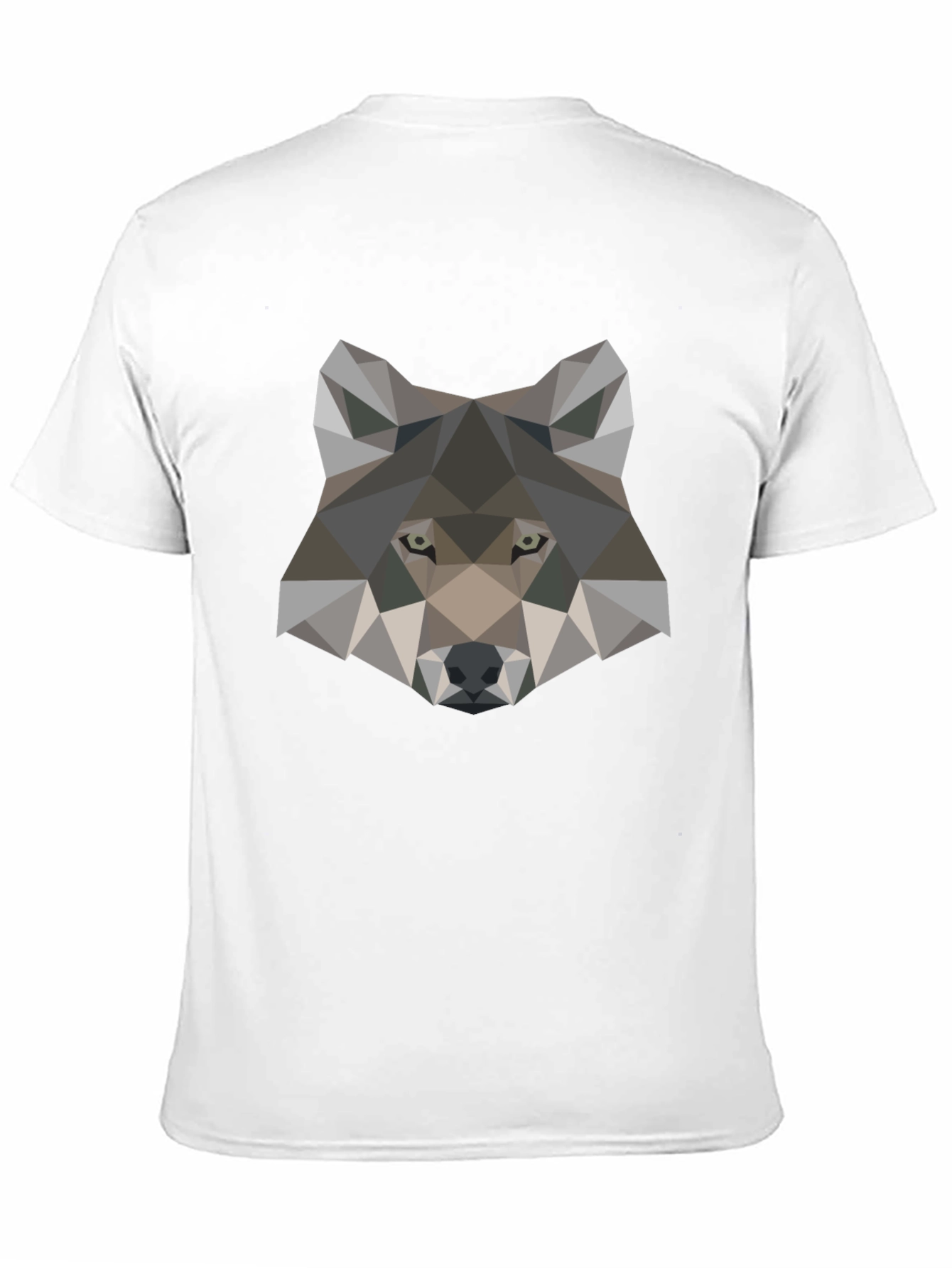 Black Geometric Wolf Graphic Tee - Stylish Men's T-Shirt view 11