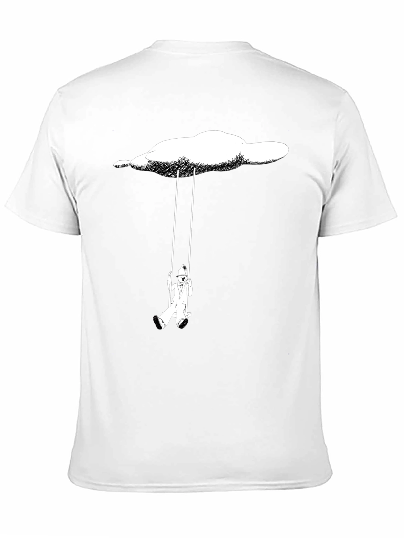 Black Cloud Swing Black T-Shirt view 11