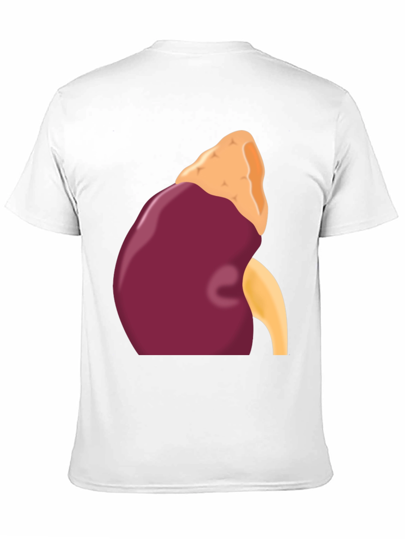 Black Kidney Graphic Black T-Shirt view 11