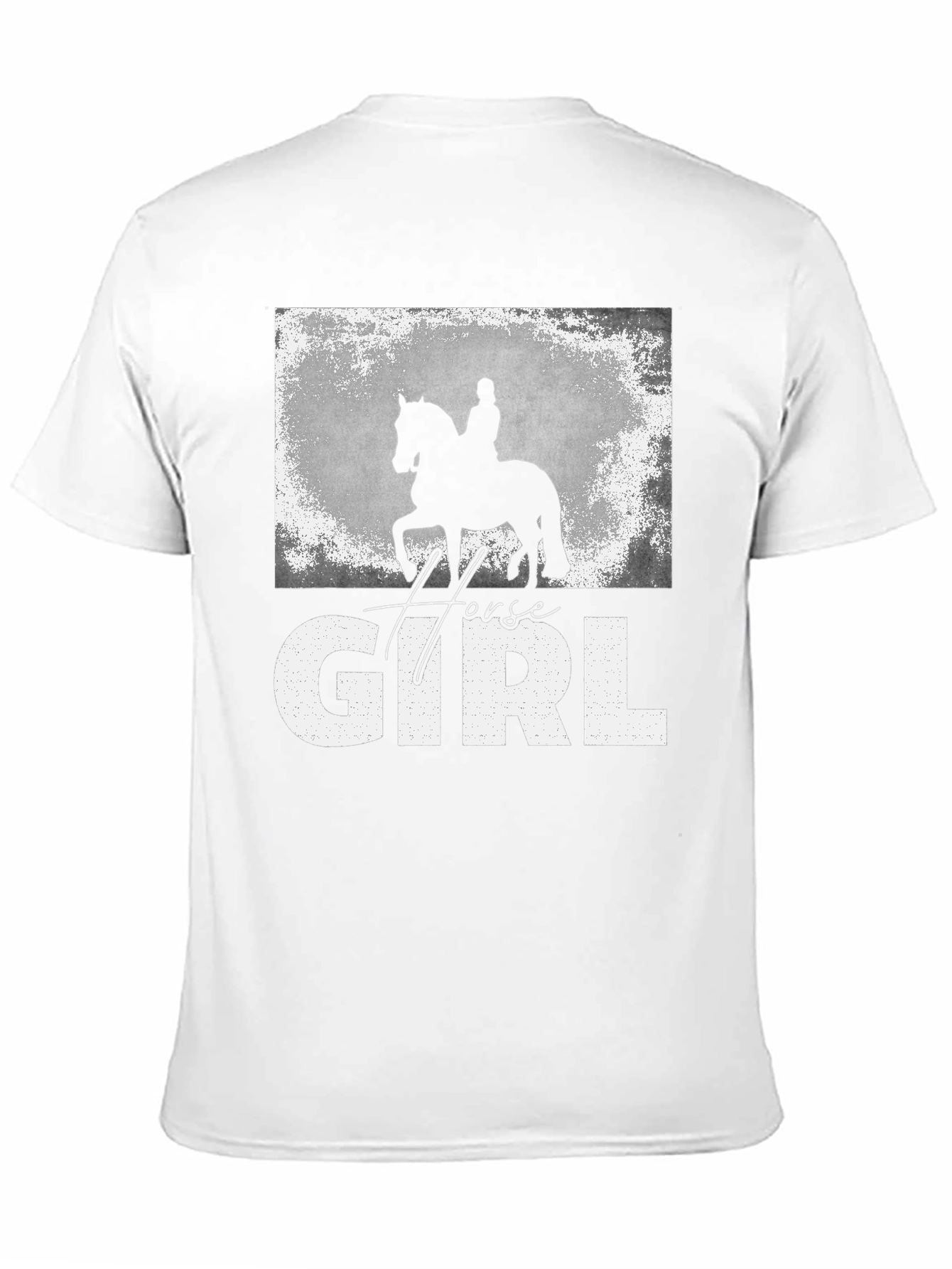 Black Horse Girl T-Shirt - Equestrian Rider Graphic Tee view 11