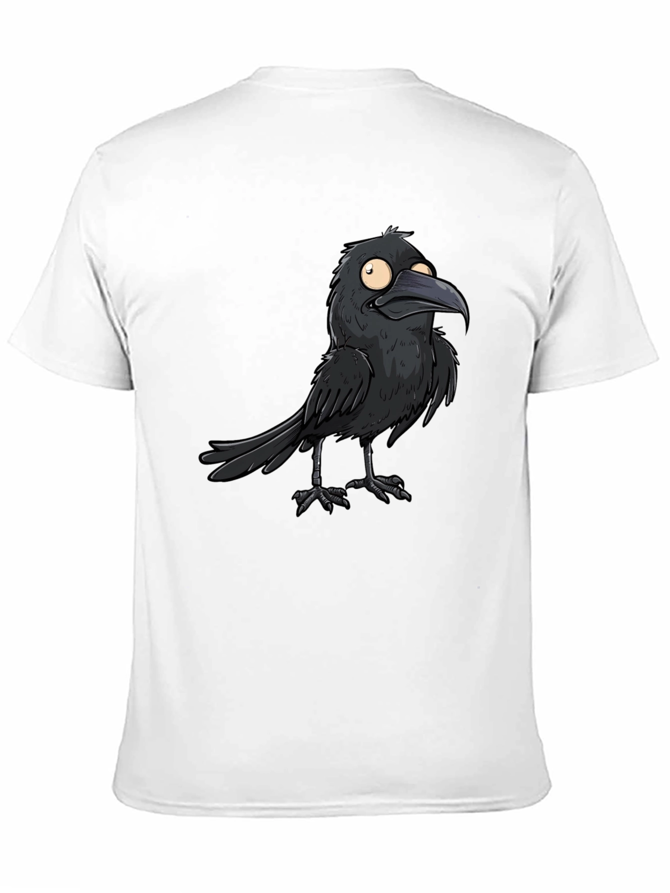 Black Raven Graphic Tee - Cool Bird Design T-Shirt view 11