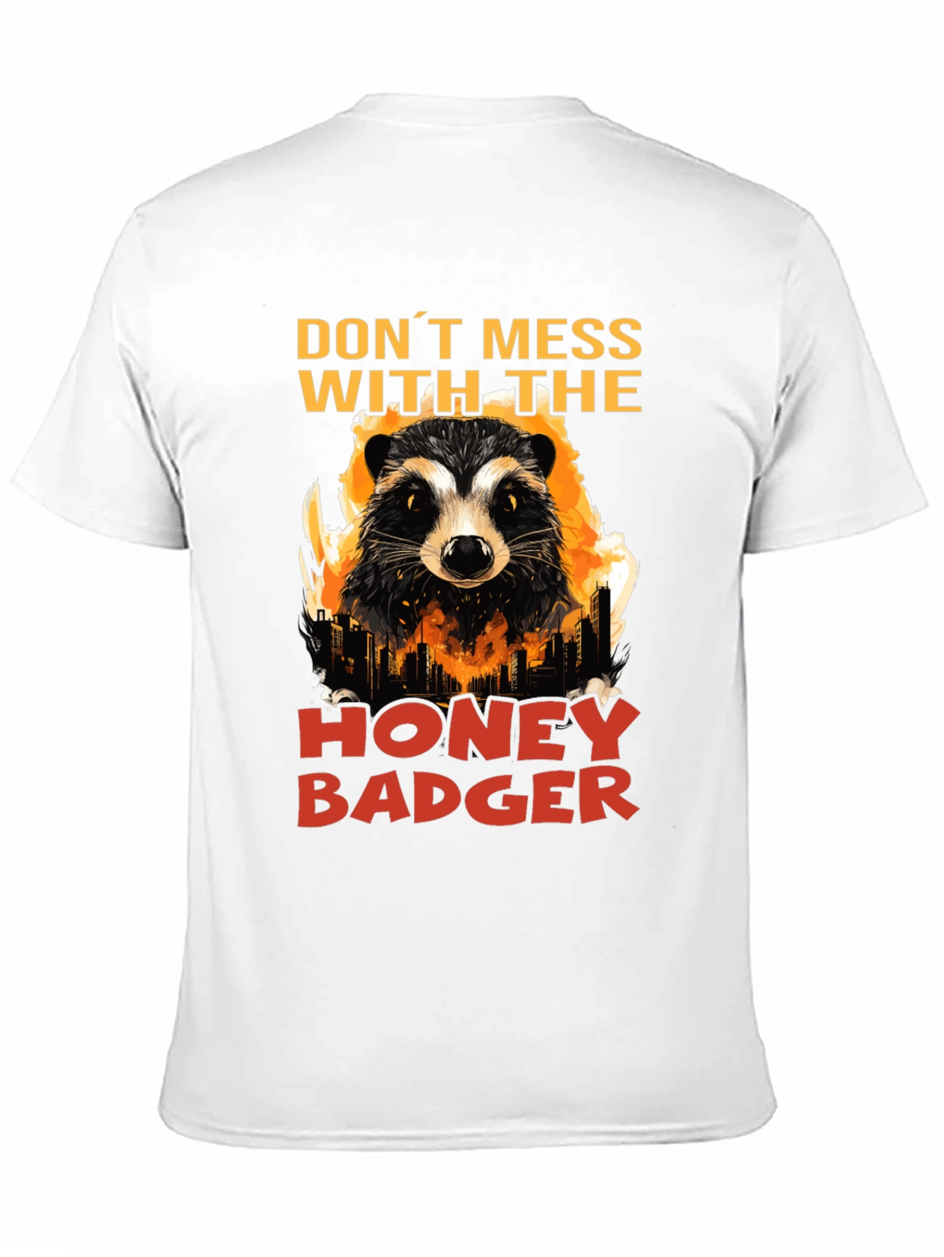 Black Don't Mess with the Honey Badger Graphic Tee view 11
