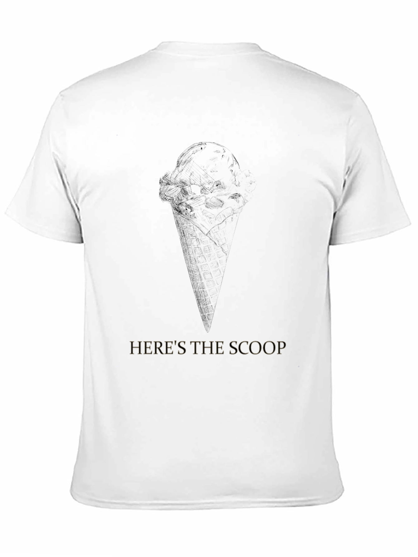 Black Here's the Scoop Black Graphic T-Shirt view 11