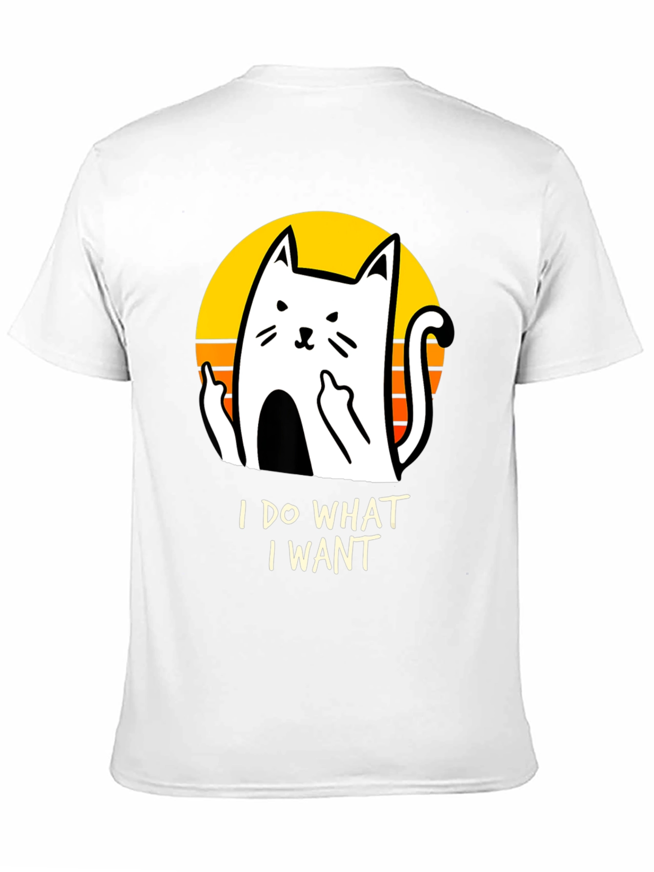 Black I Do What I Want Cat Graphic Tee view 11