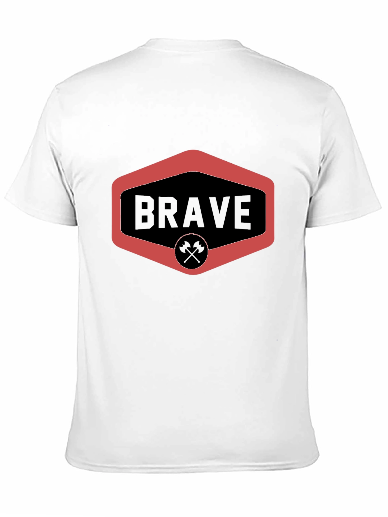 Black Brave Graphic Tee - Black Crew Neck view 11