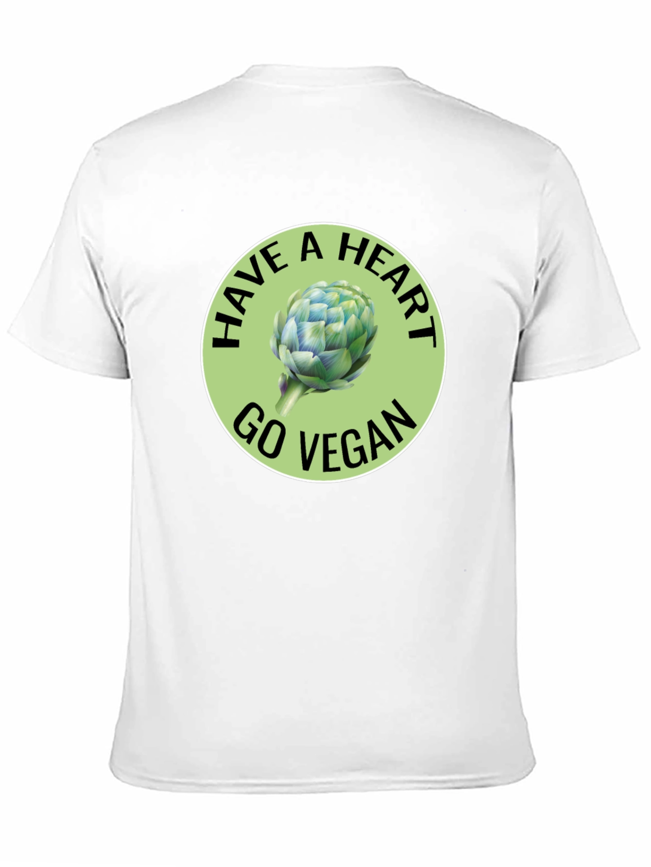 Black Vegan Heart Artichoke Graphic Tee view 11