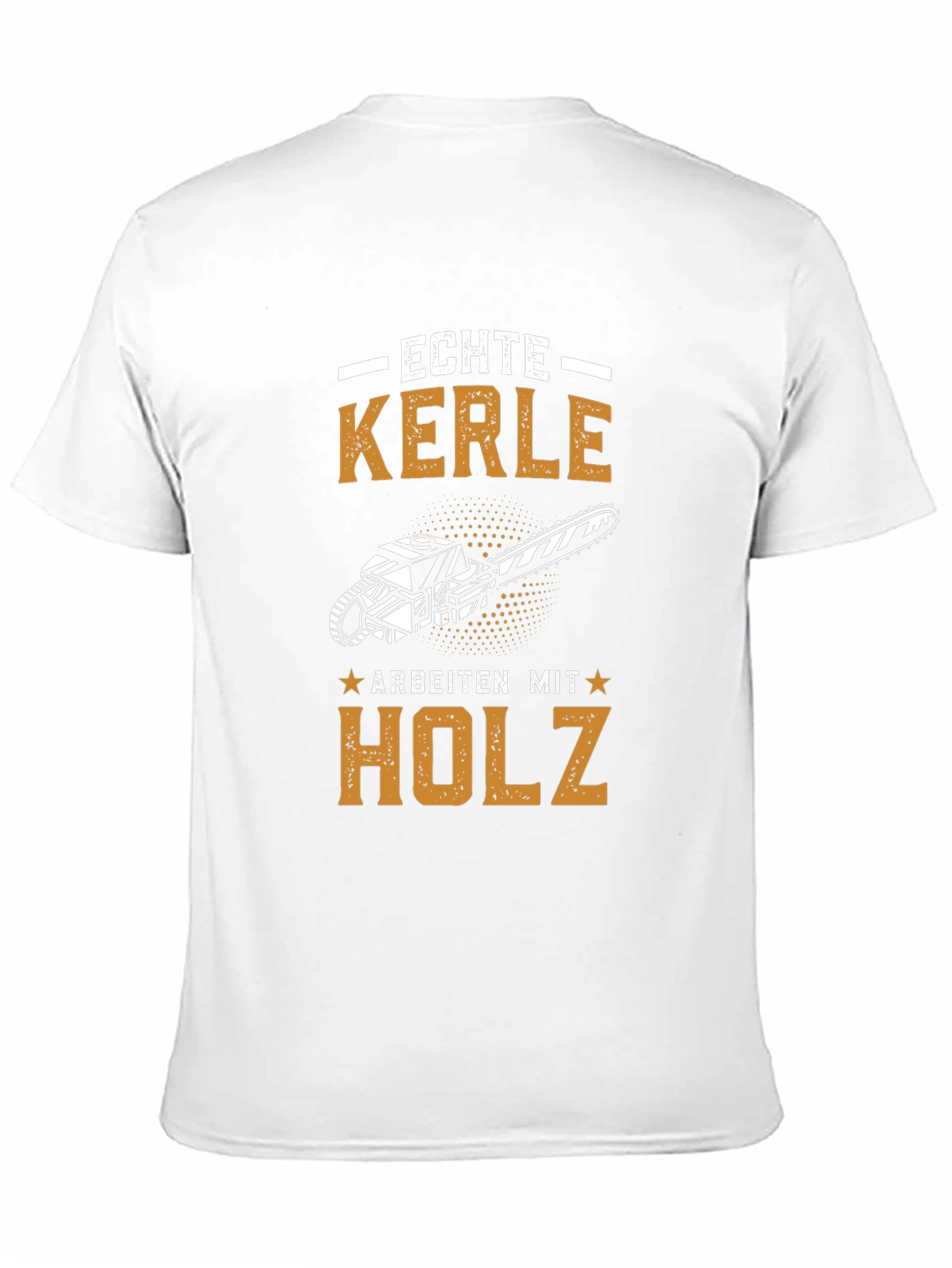 Black Echte Kerle Chainsaw T-Shirt - Lumberjack Tee view 11