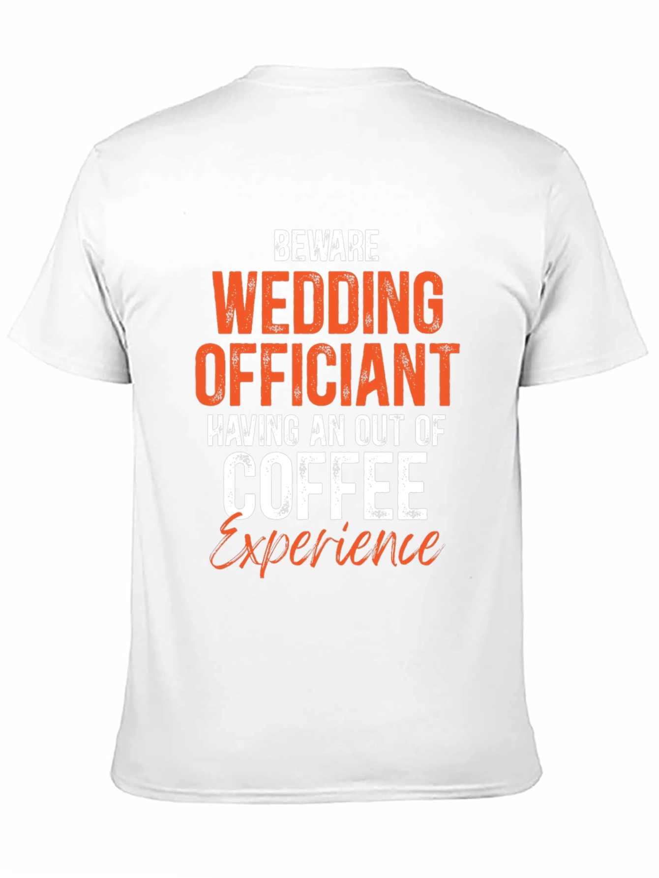 Black Beware Wedding Officiant Coffee T-Shirt view 11
