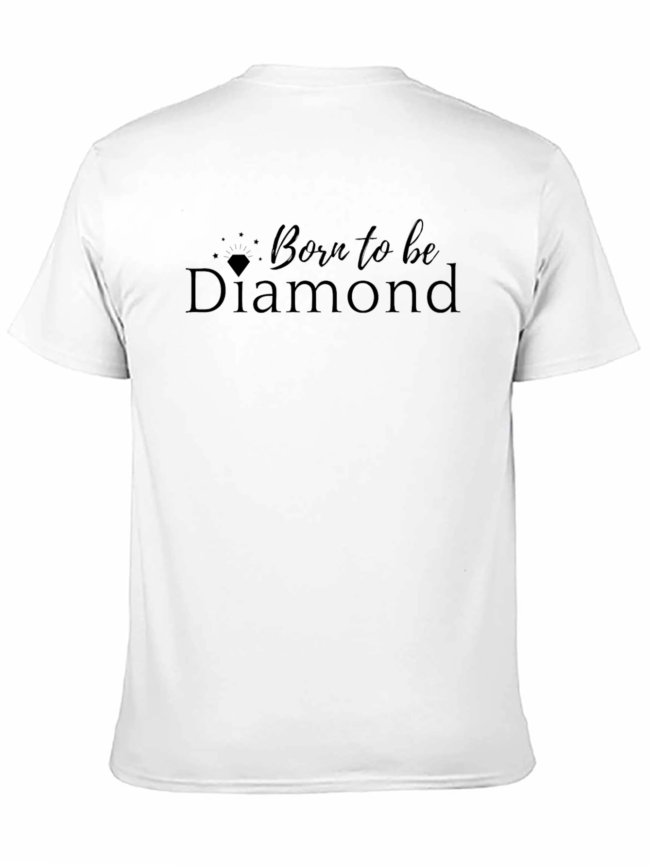 Black Born to be Diamond Black T-Shirt view 11