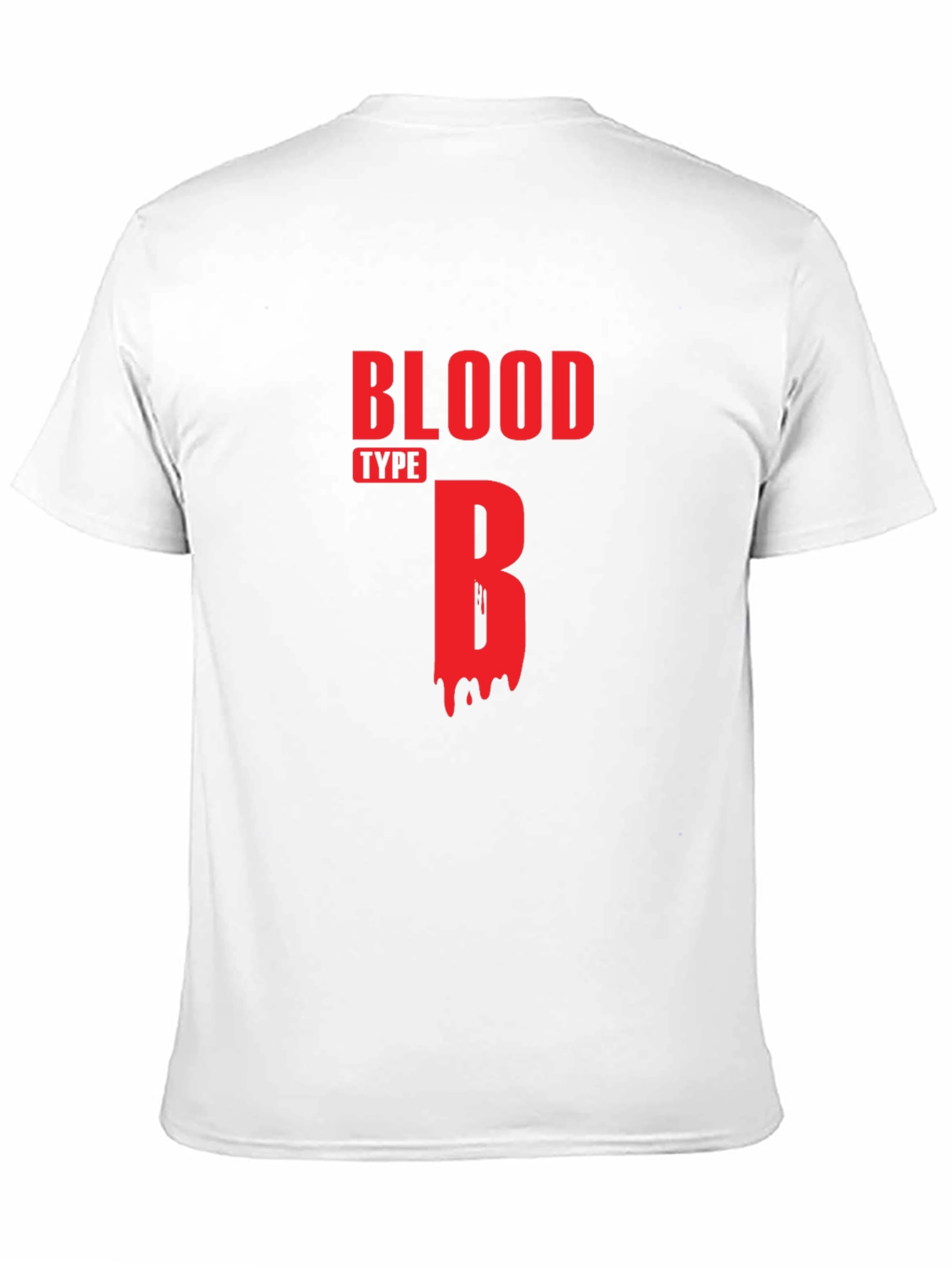 Black Blood Type B Graphic T-Shirt - Casual Cotton Tee view 11