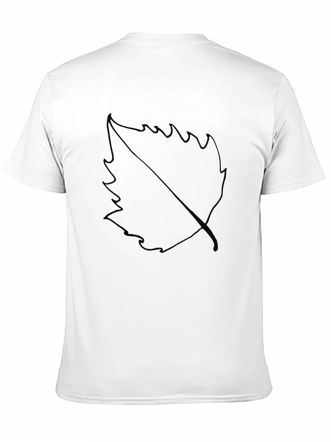 Black Leaf Graphic Black T-Shirt view 11
