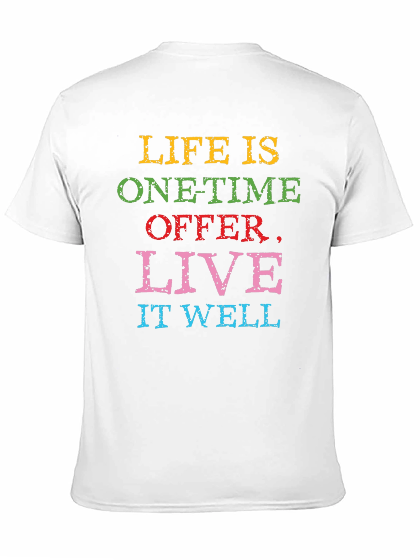 Black Life is One-Time Offer Slogan T-Shirt view 11