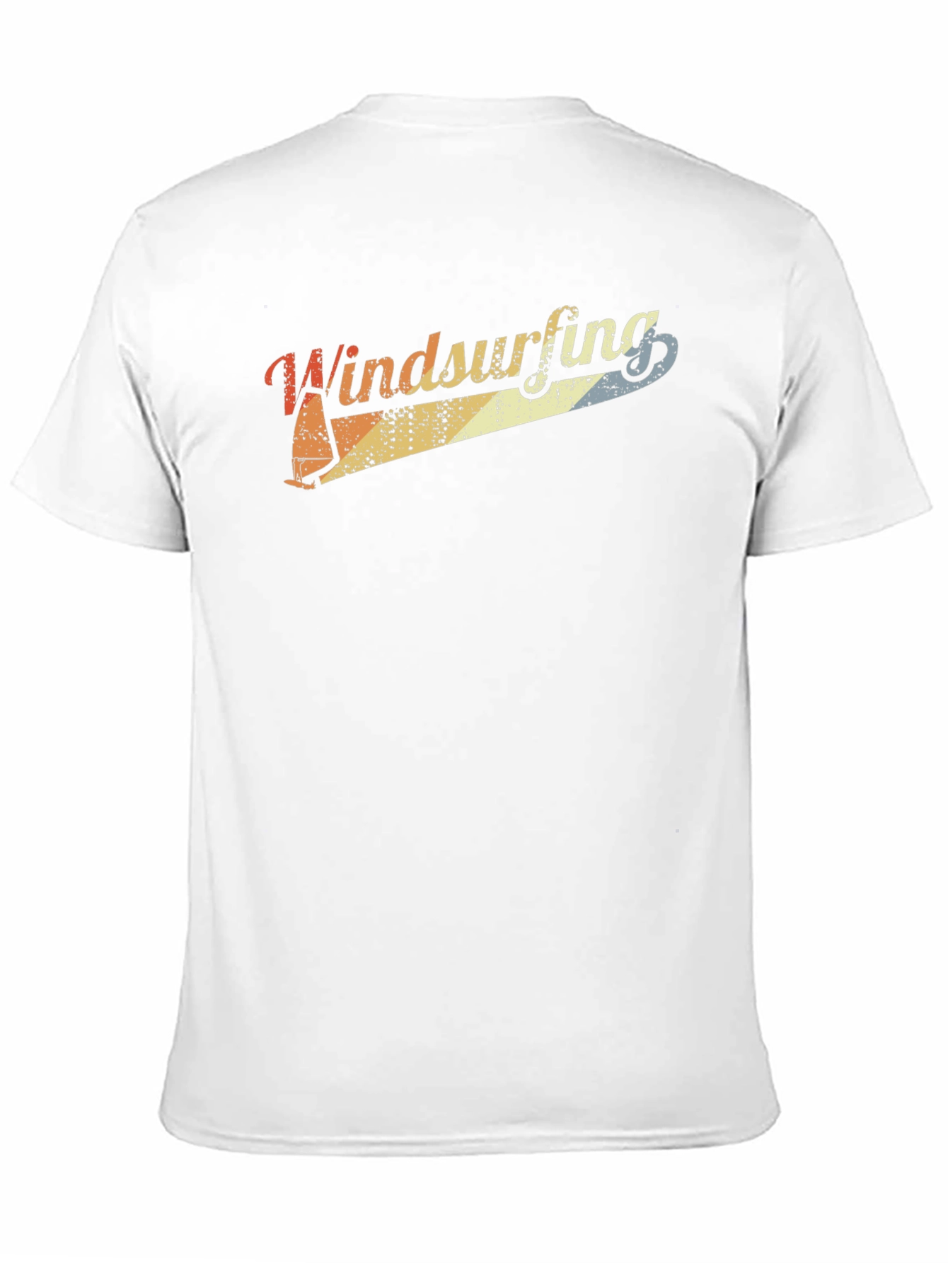 Black Retro Windsurfing T-Shirt - Vintage Style Tee view 11