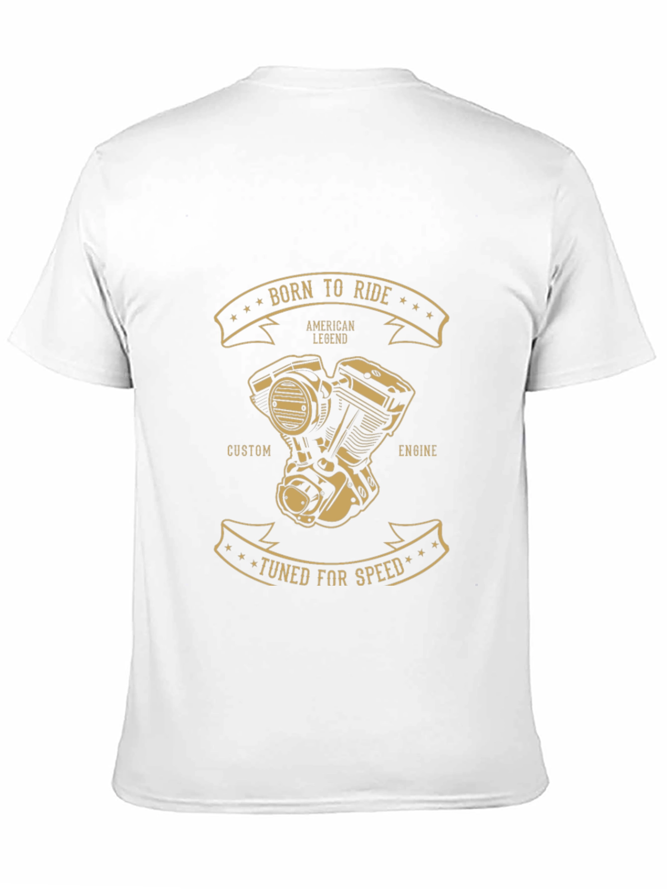 Black Born to Ride American Legend T-Shirt view 11