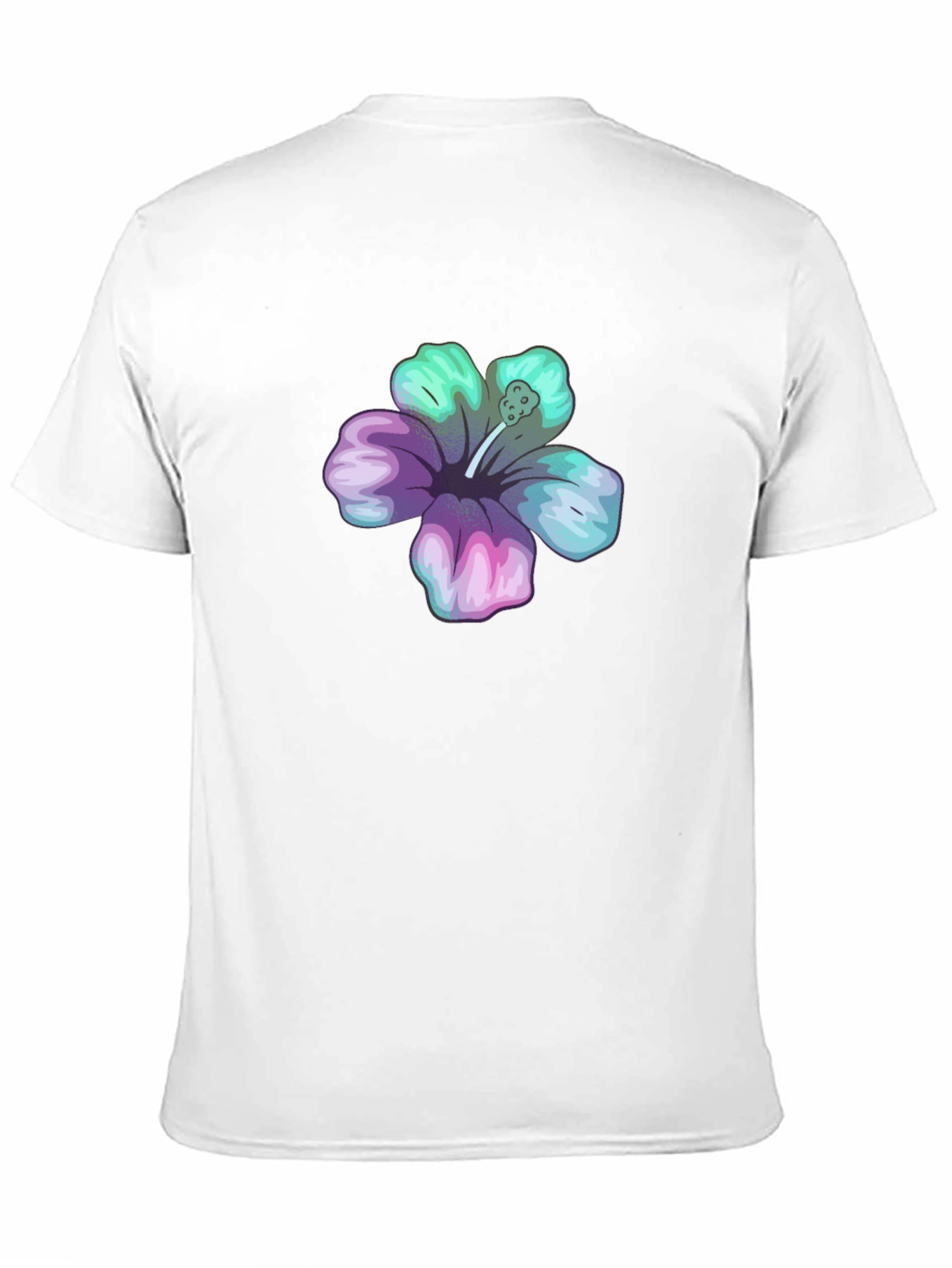 Black Hibiscus Flower Graphic Tee - Casual Comfort view 11