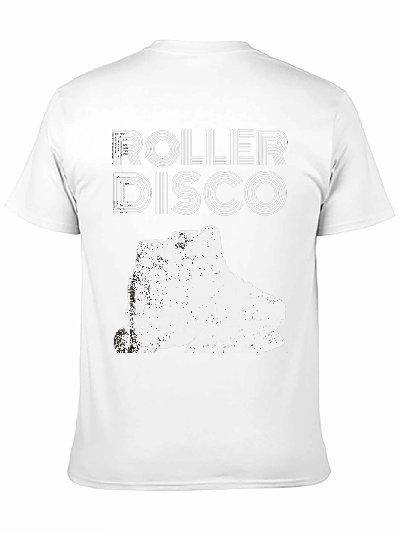 Black Roller Disco Graphic Tee - Retro Skate Design view 11