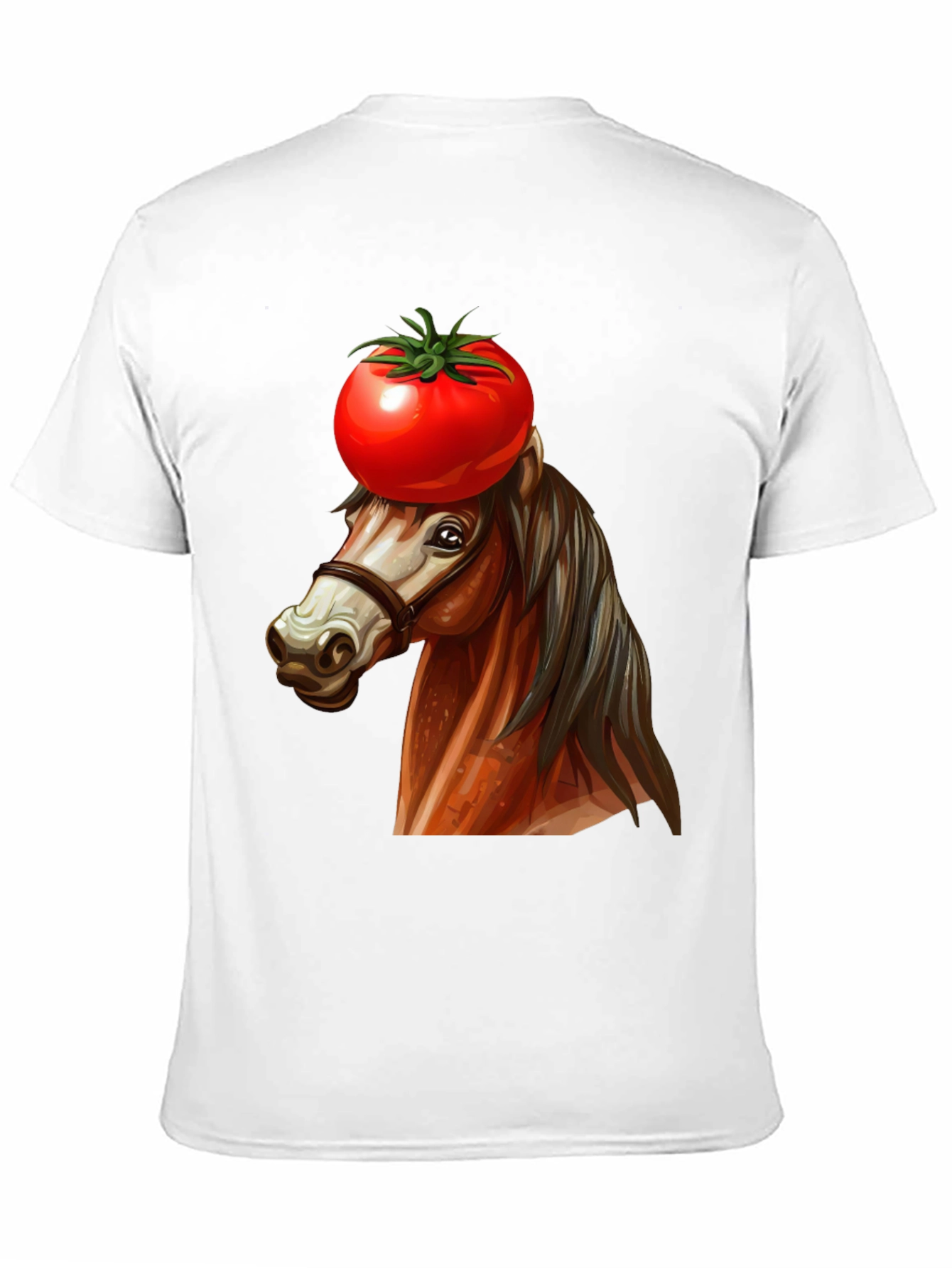 Black Tomato-Headed Horse Graphic Tee view 11