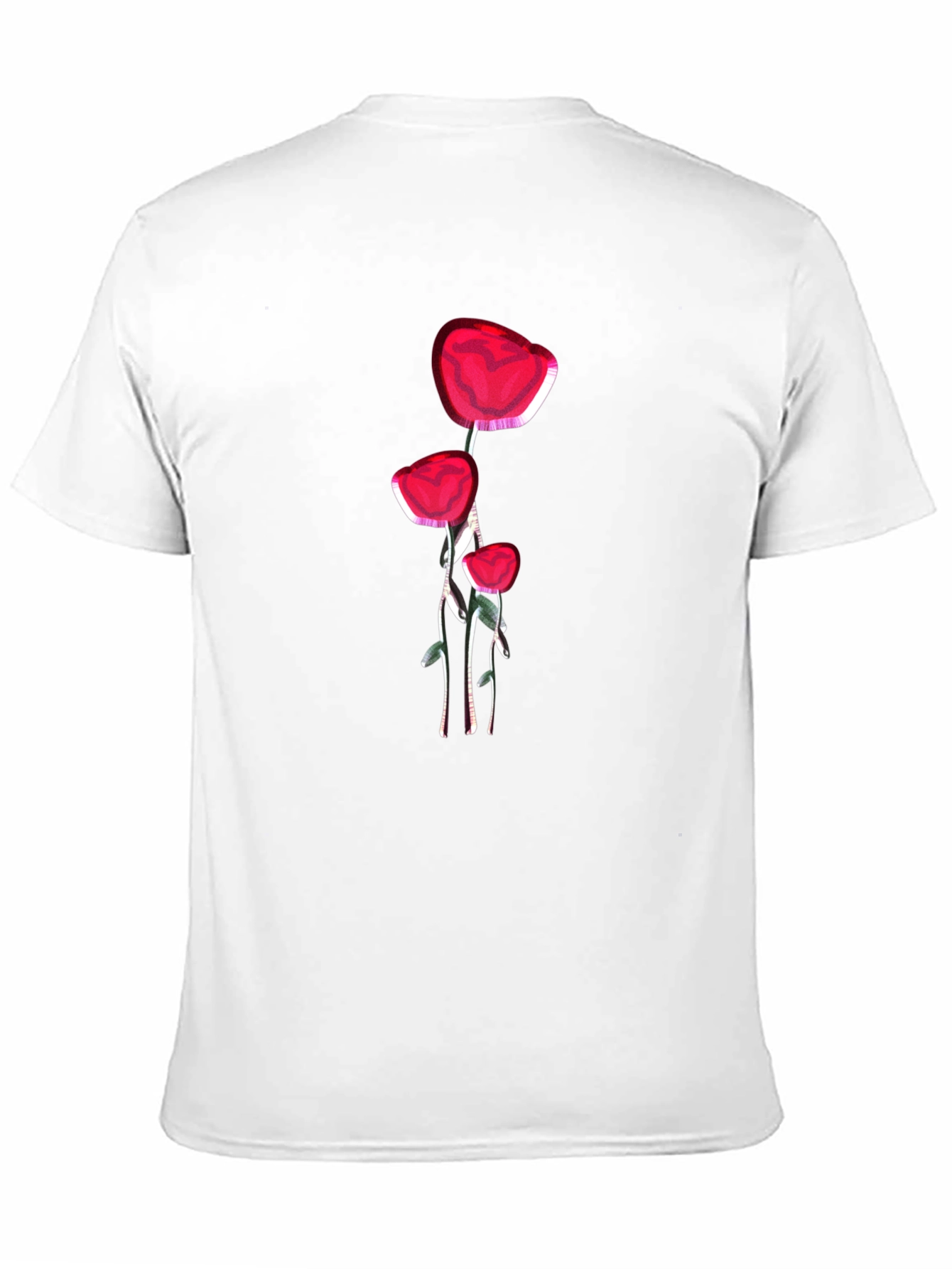 Black Floral Print Tee view 11