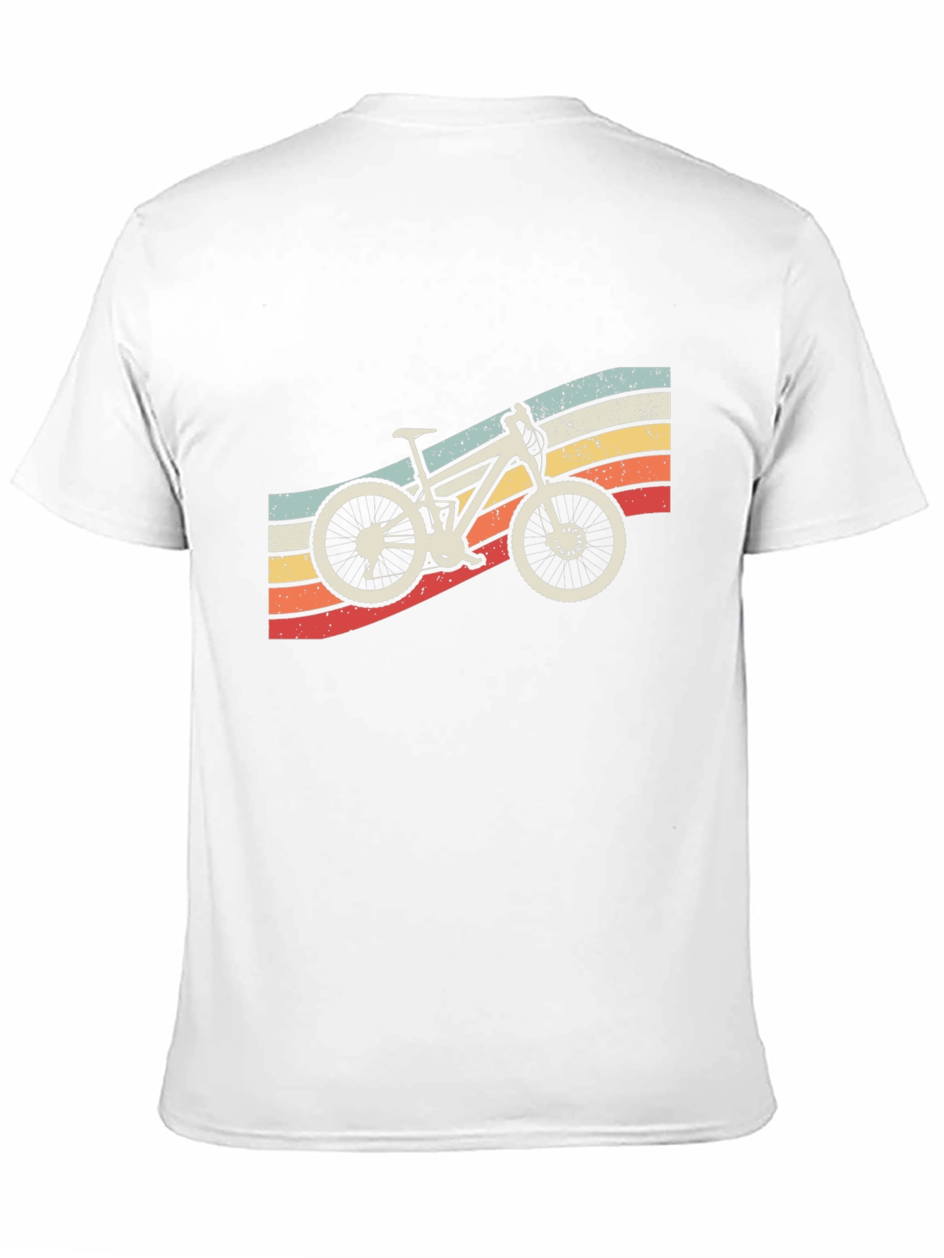 Black Retro Mountain Bike T-Shirt - Vintage Style view 11
