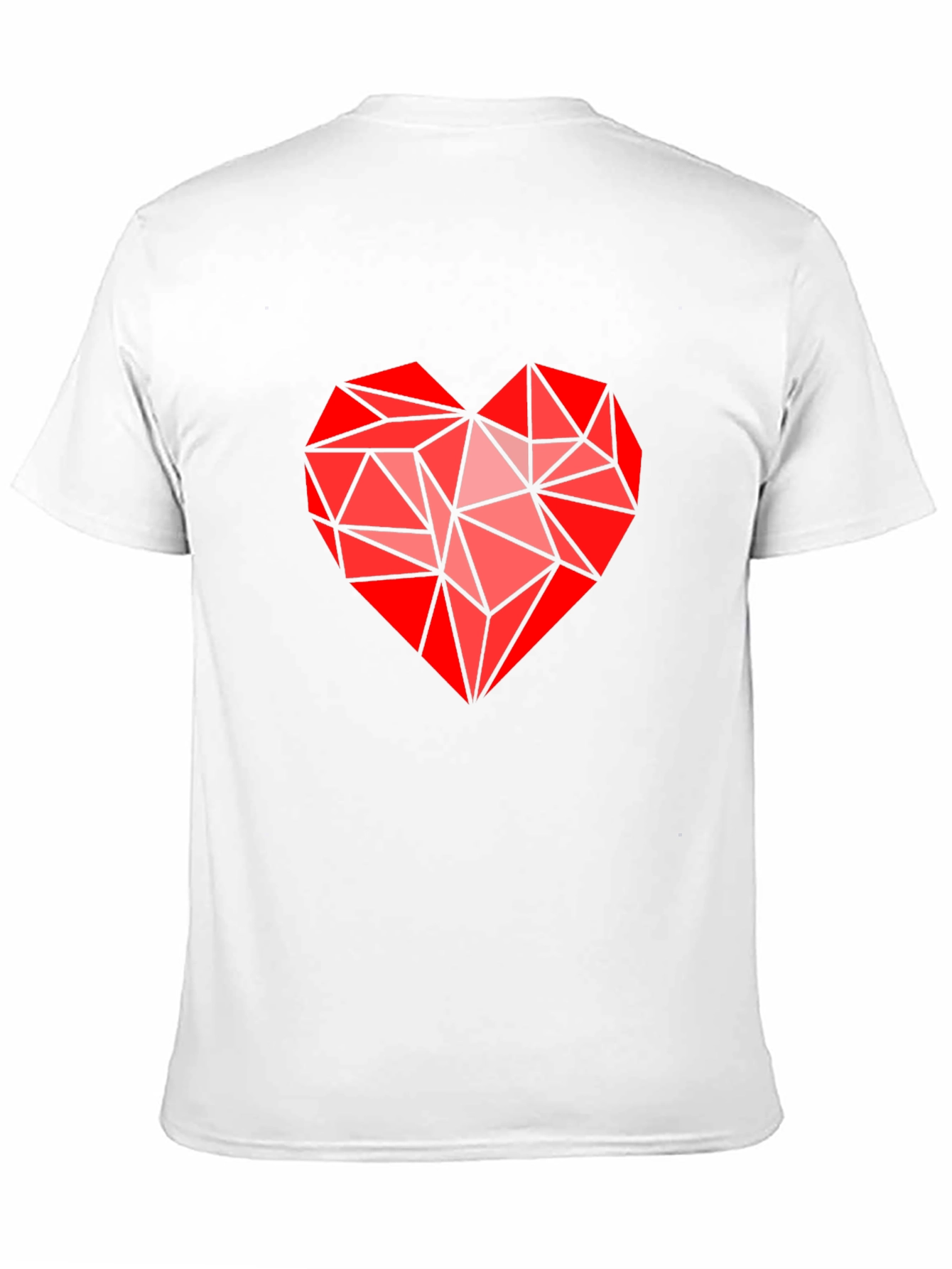 Geometric Heart Graphic Tee - Modern Love Statement Shirt - 11