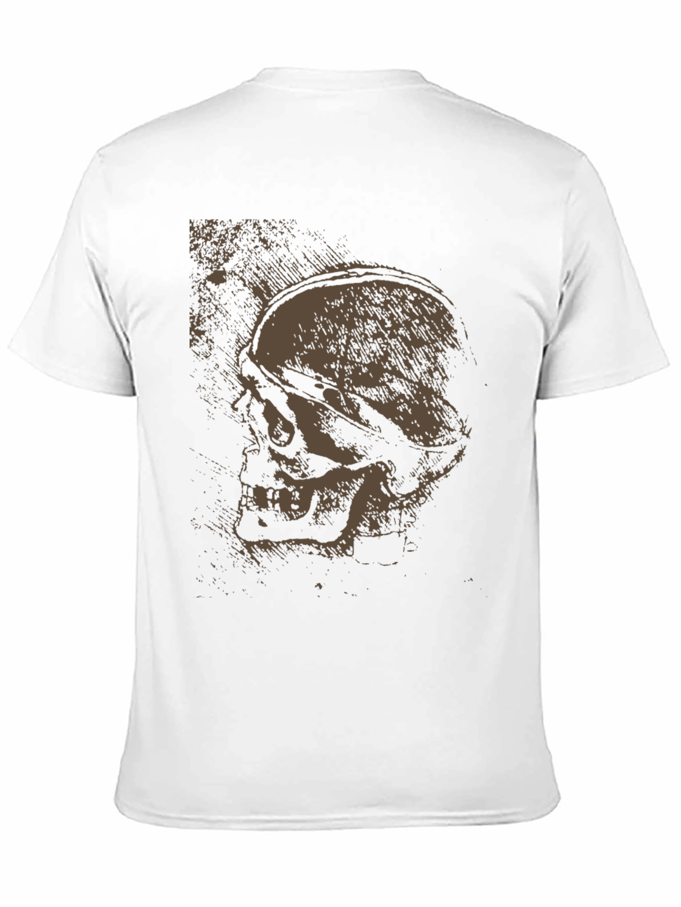 Black Skull Graphic Tee - Dark Cotton T-Shirt view 11