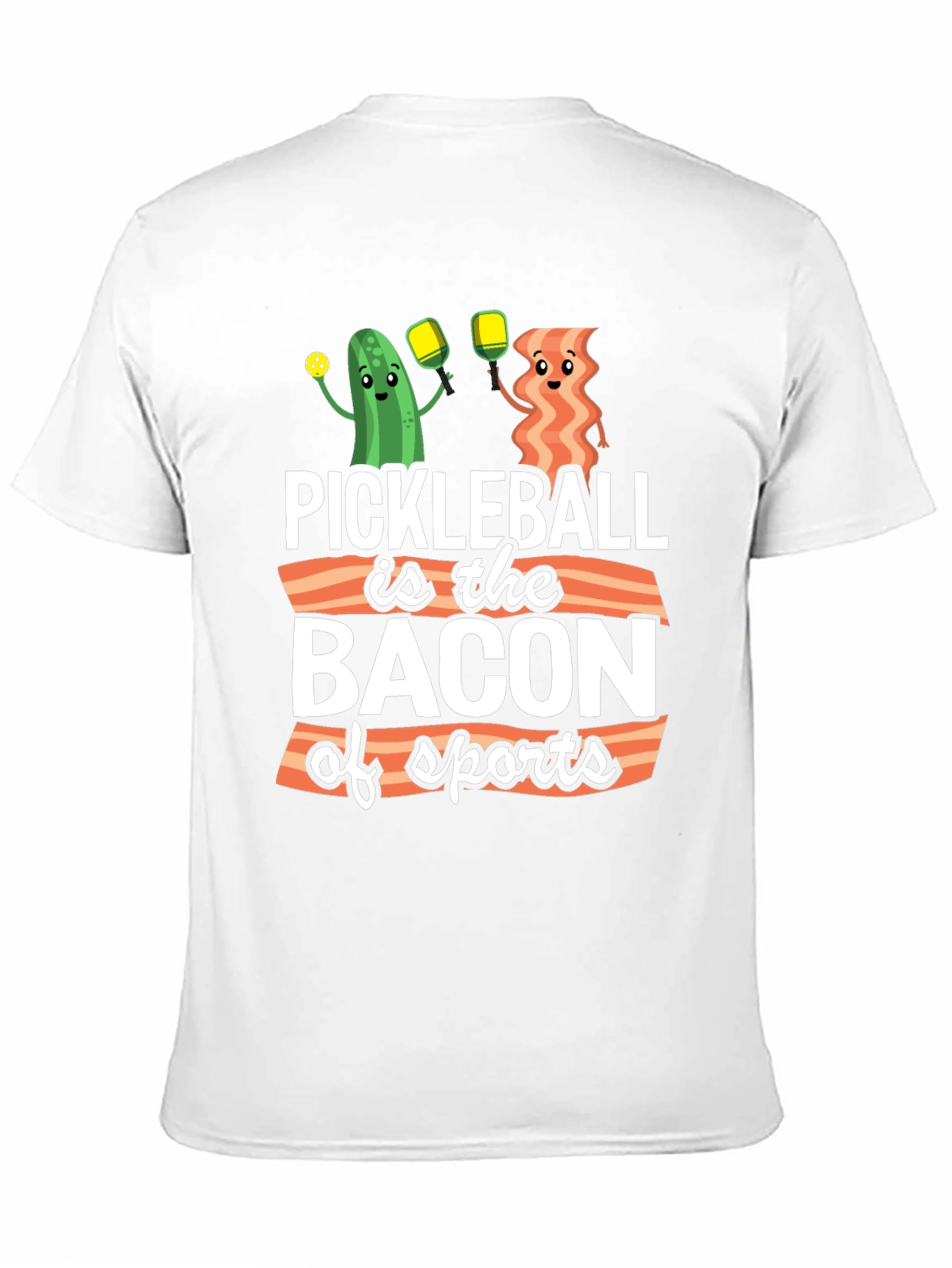 Black Pickleball is the Bacon of Sports T-Shirt view 11