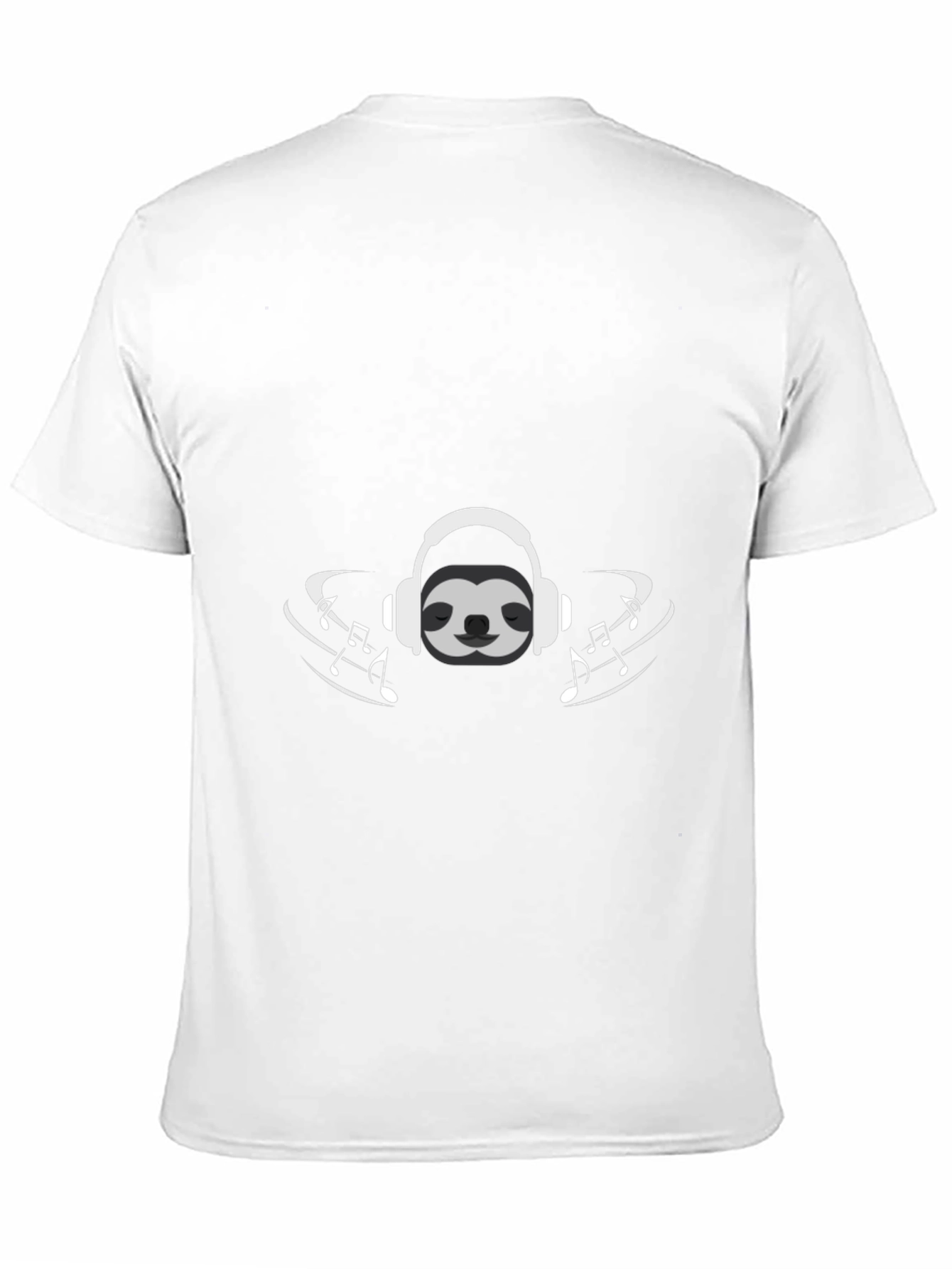 Black Sloth Music Lover Graphic Tee - Black T-Shirt view 11