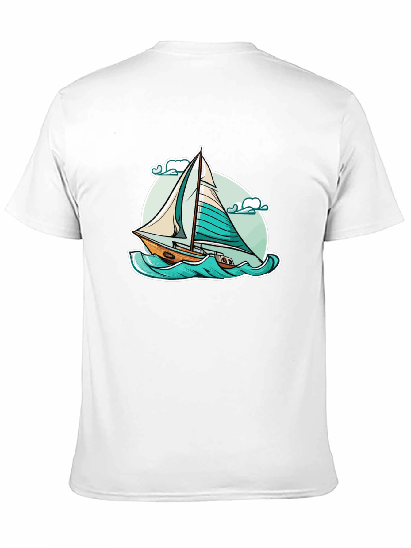 Black Sailboat Graphic T-Shirt - Black view 11