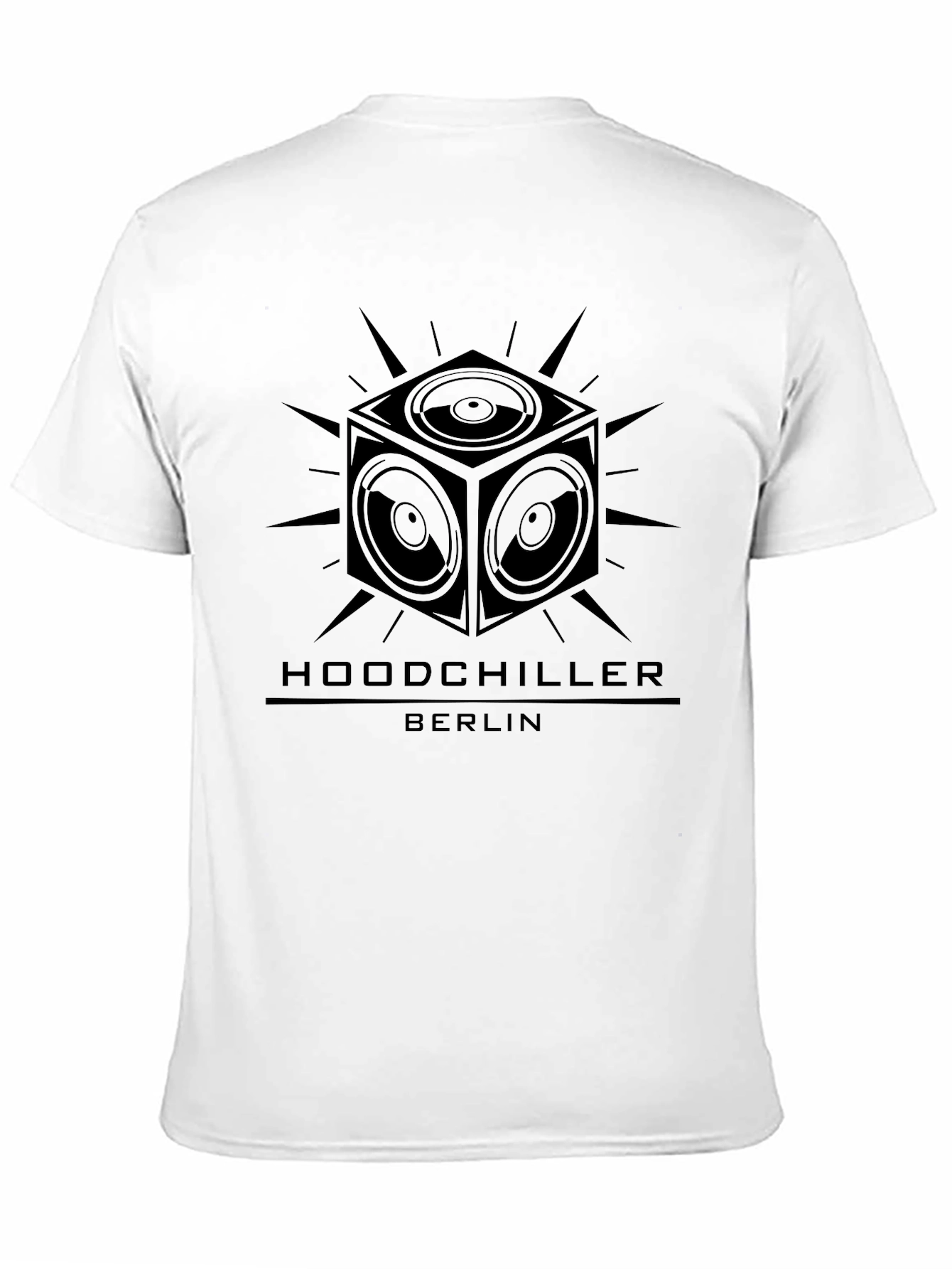 Black Hoodchiller Berlin Speaker Cube Black T-Shirt view 11