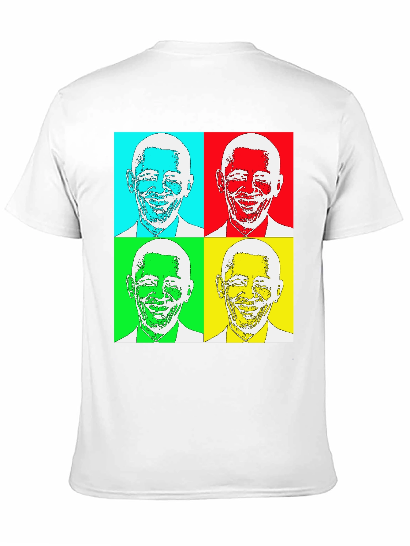 Black Pop Art Obama T-Shirt - Graphic Tee view 11