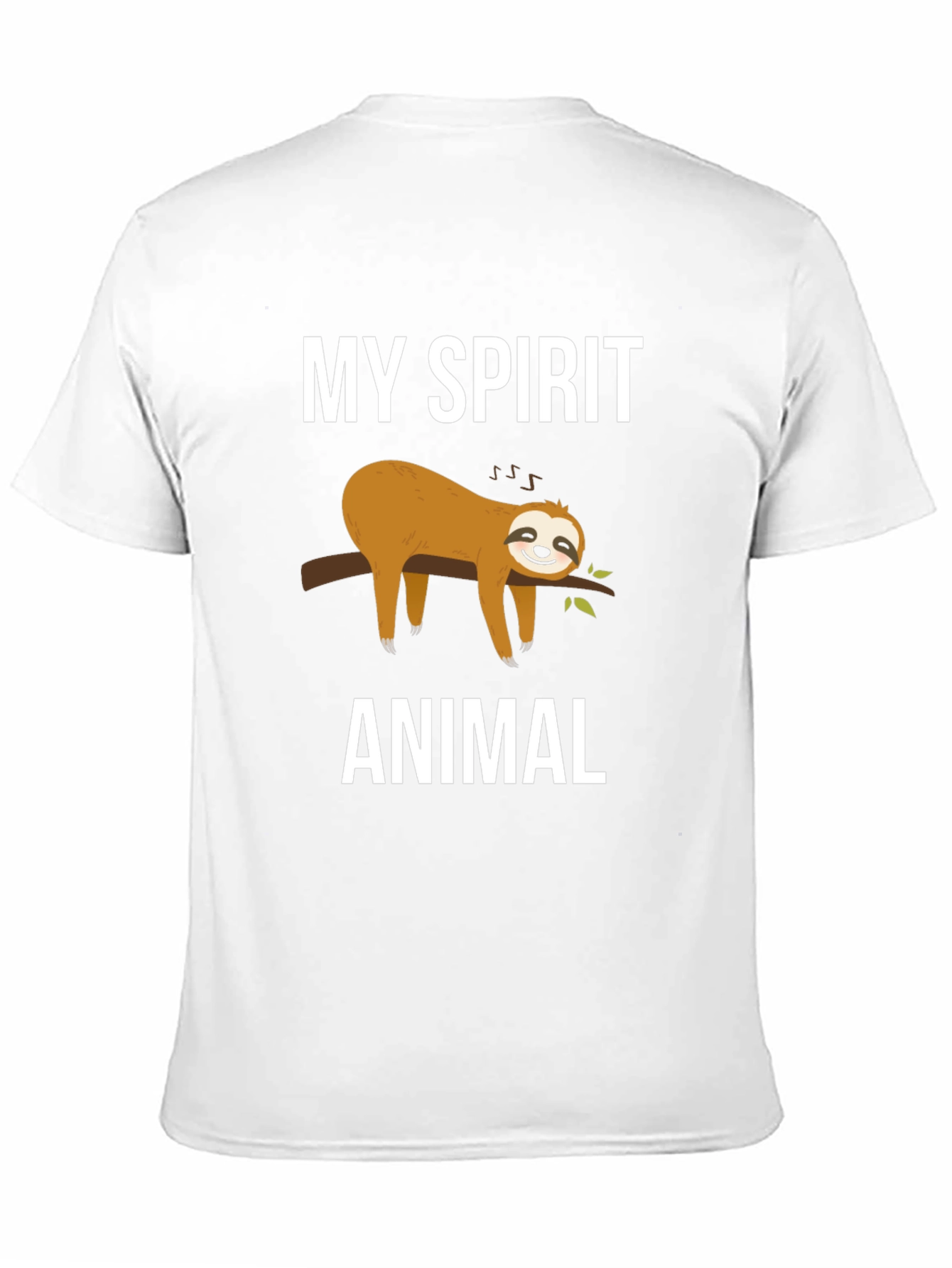 Black My Spirit Animal Sloth Graphic Tee view 11
