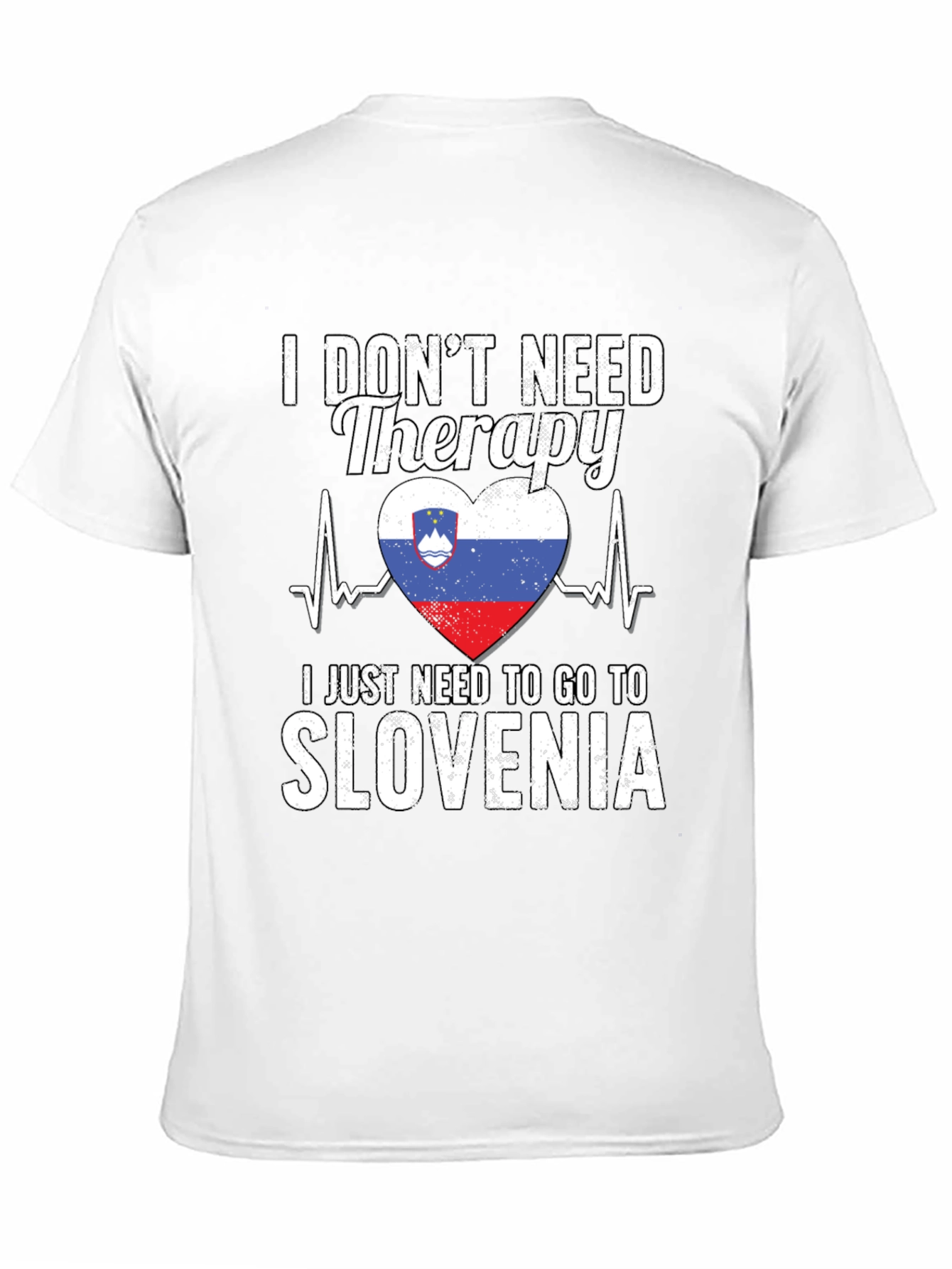 Black Slovenia Therapy T-Shirt view 11