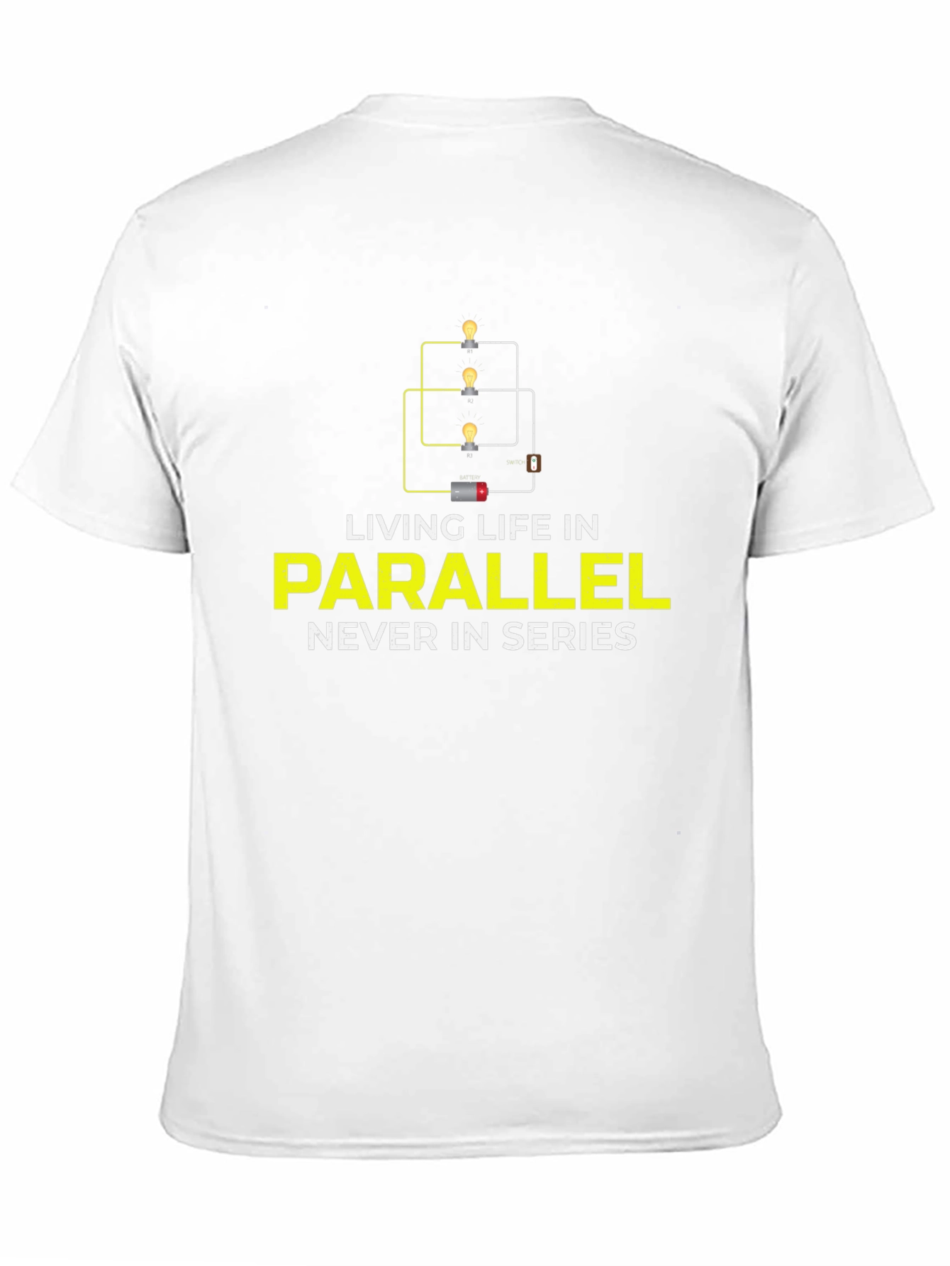 Black Parallel Life Graphic Tee - Electrical Circuit Humor view 11