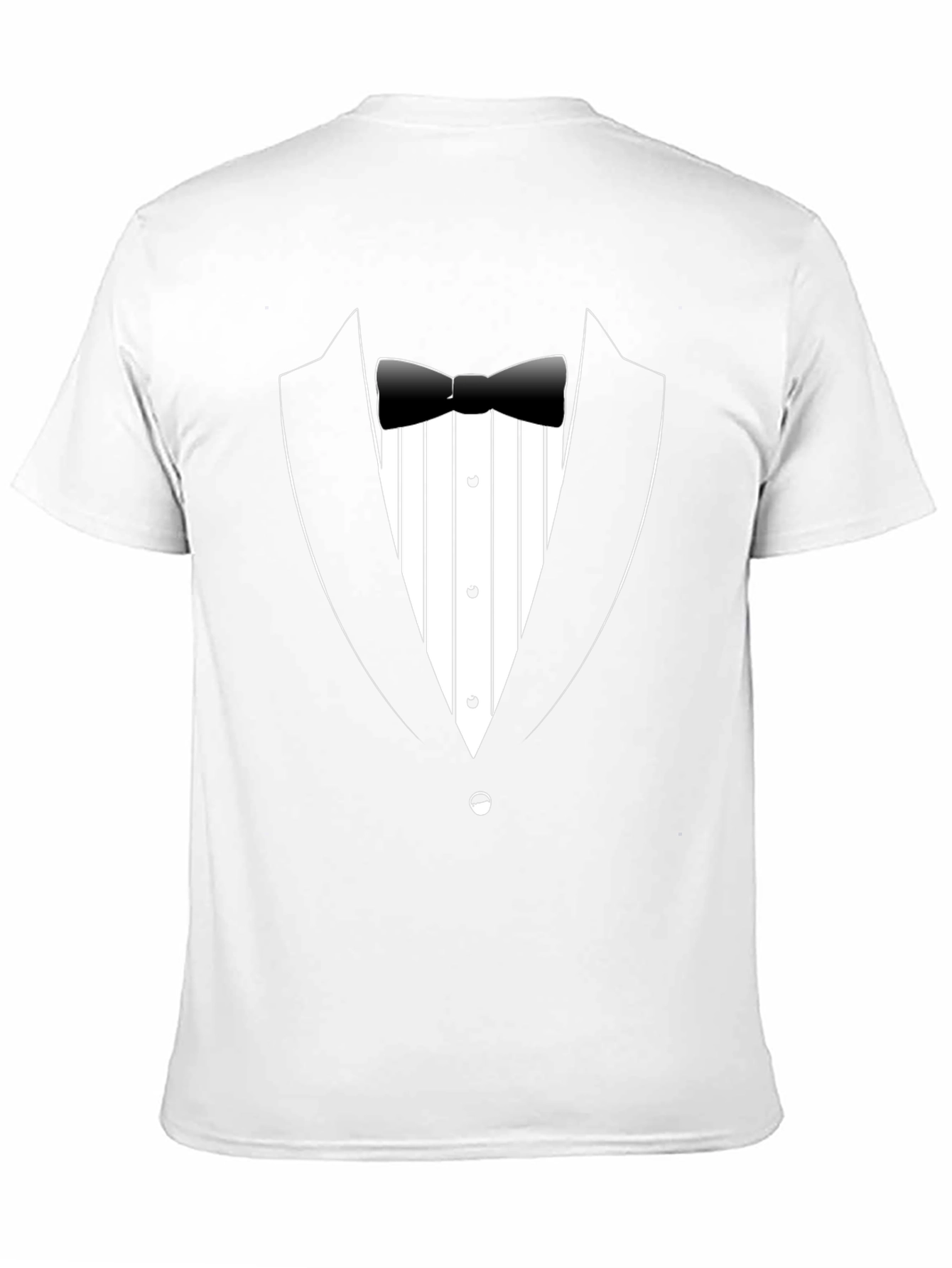 Black Tuxedo T-Shirt - Novelty Graphic Tee view 11