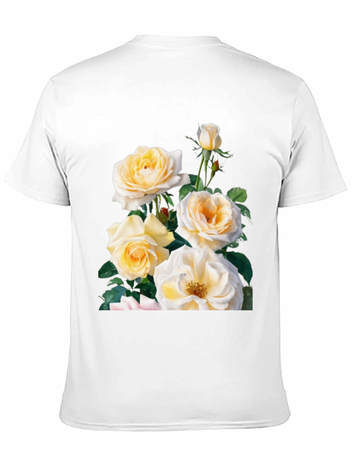 Black Floral Rose Graphic T-Shirt - Soft Cotton Blend view 11