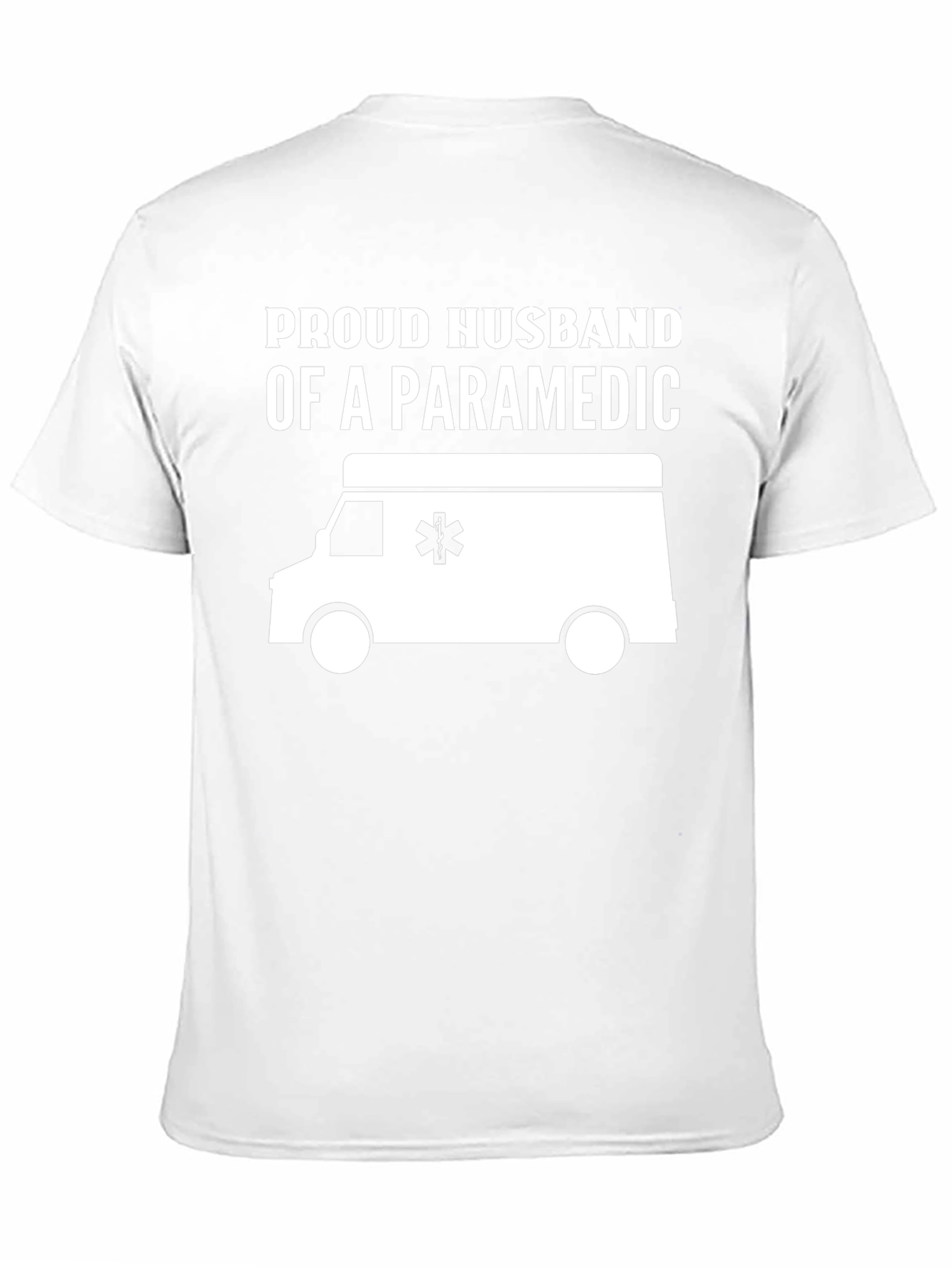 Black Proud Husband of a Paramedic T-Shirt view 11