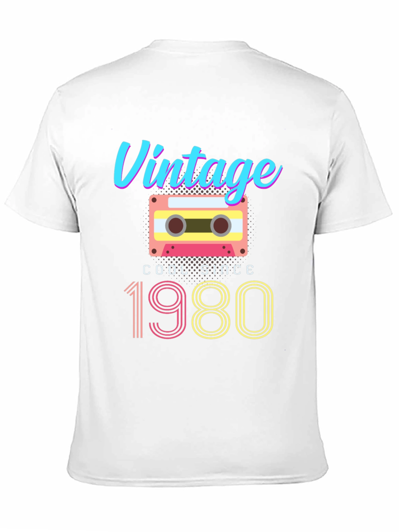 Black Vintage 1980 Cassette T-Shirt view 11