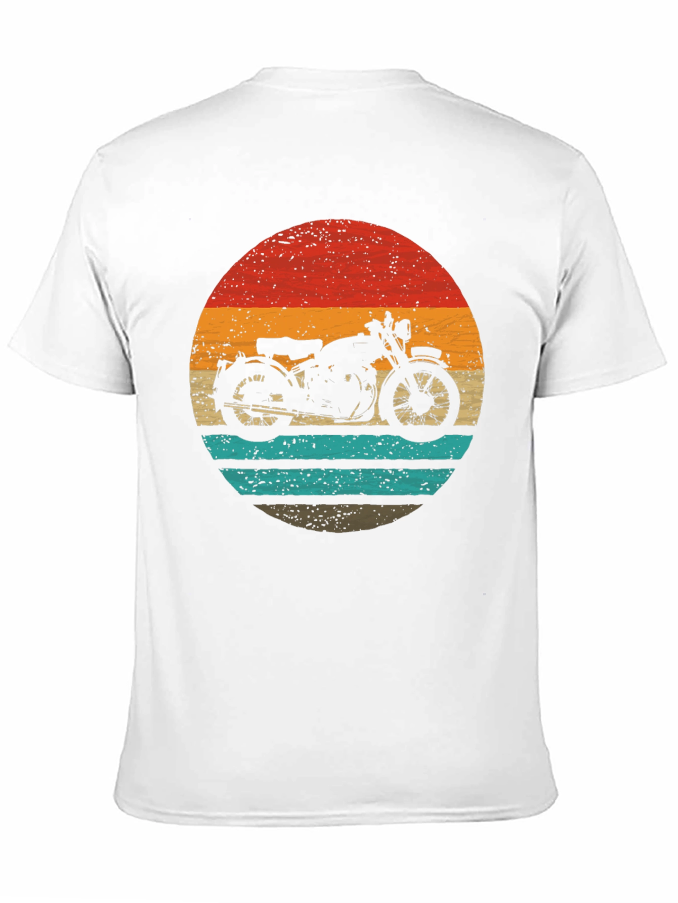 Black Retro Motorcycle Graphic Tee - Classic Style view 11