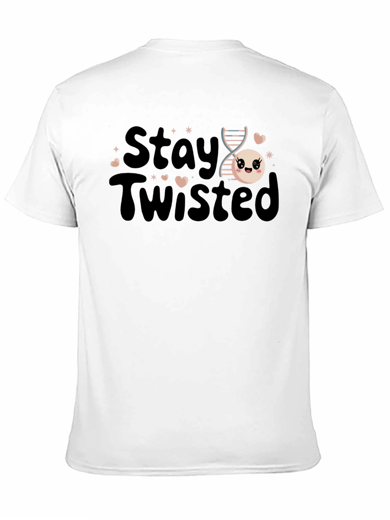 Black Stay Twisted DNA T-Shirt Funny Science Tee view 11
