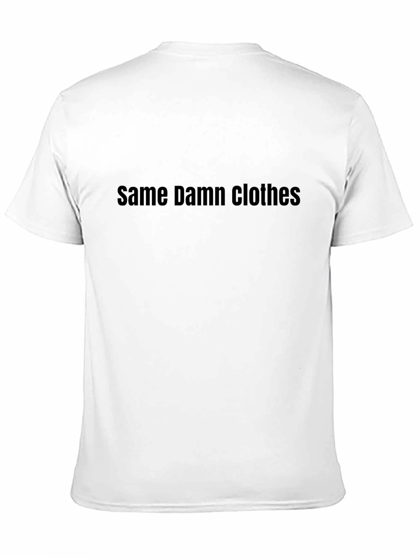 Black Same Damn Clothes Graphic Tee - Men's Black T-Shirt view 11