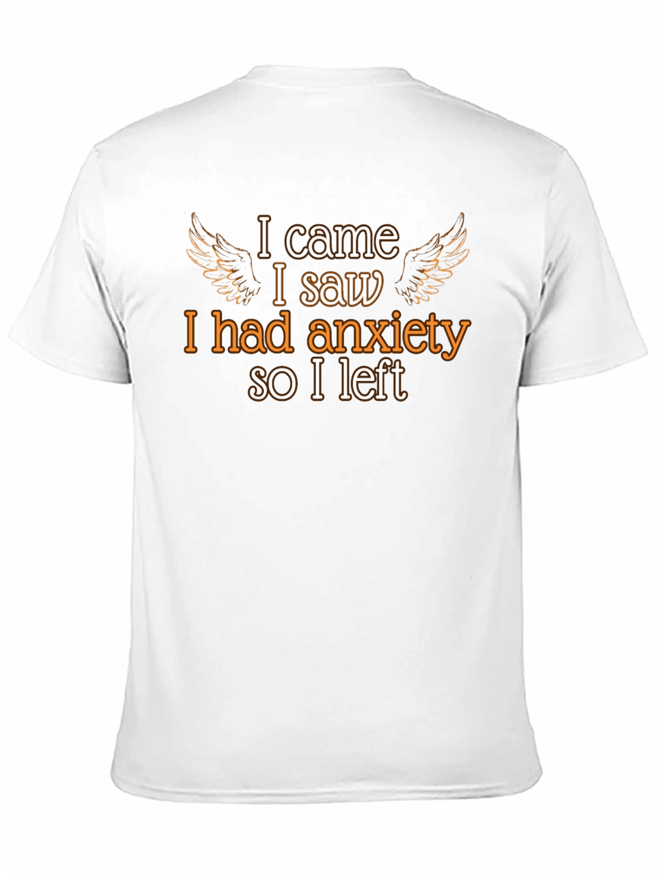 Black Anxiety T-Shirt - Humorous Graphic Tee view 11