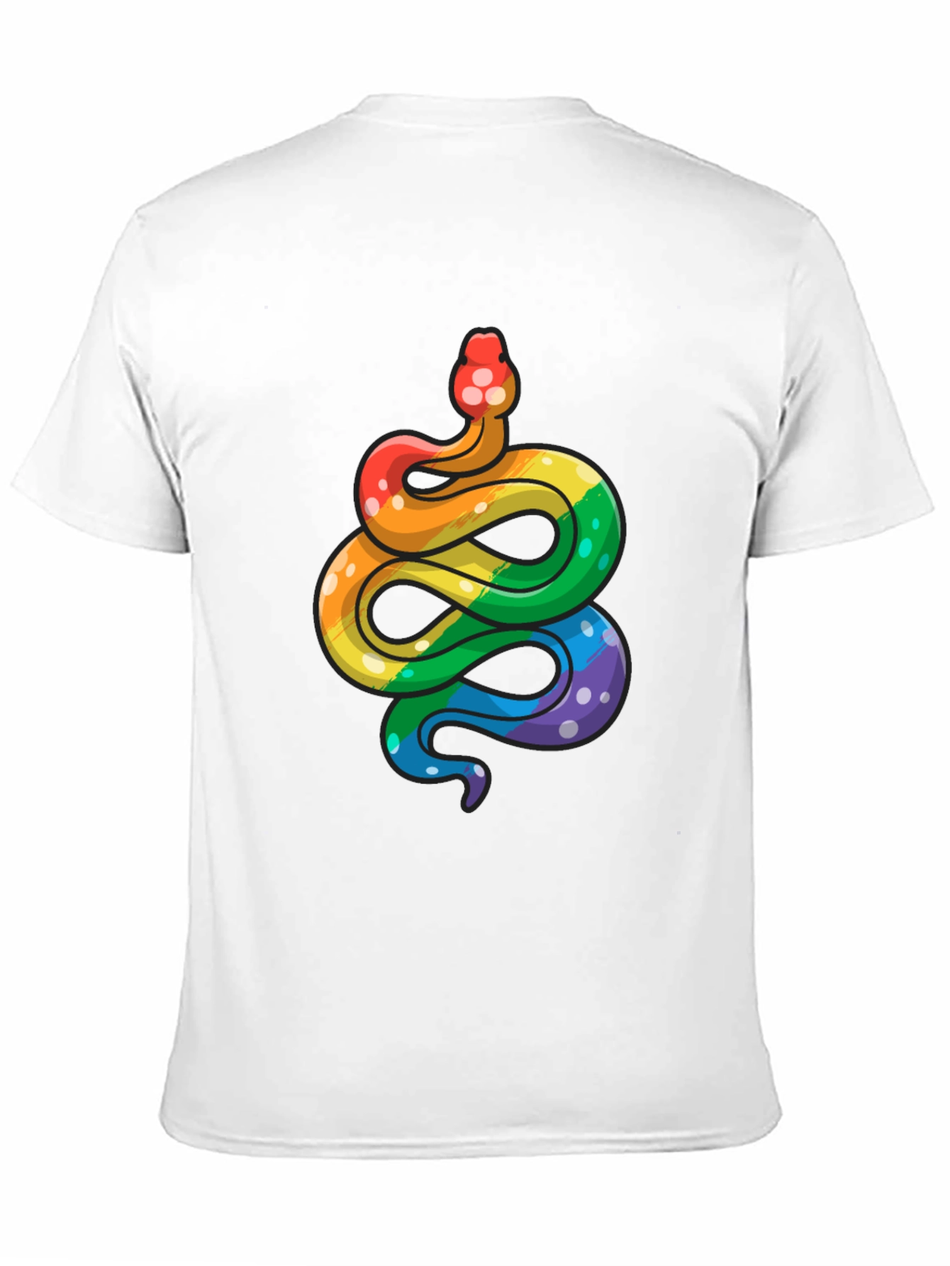 Black Rainbow Snake T-Shirt - Pride Apparel view 11
