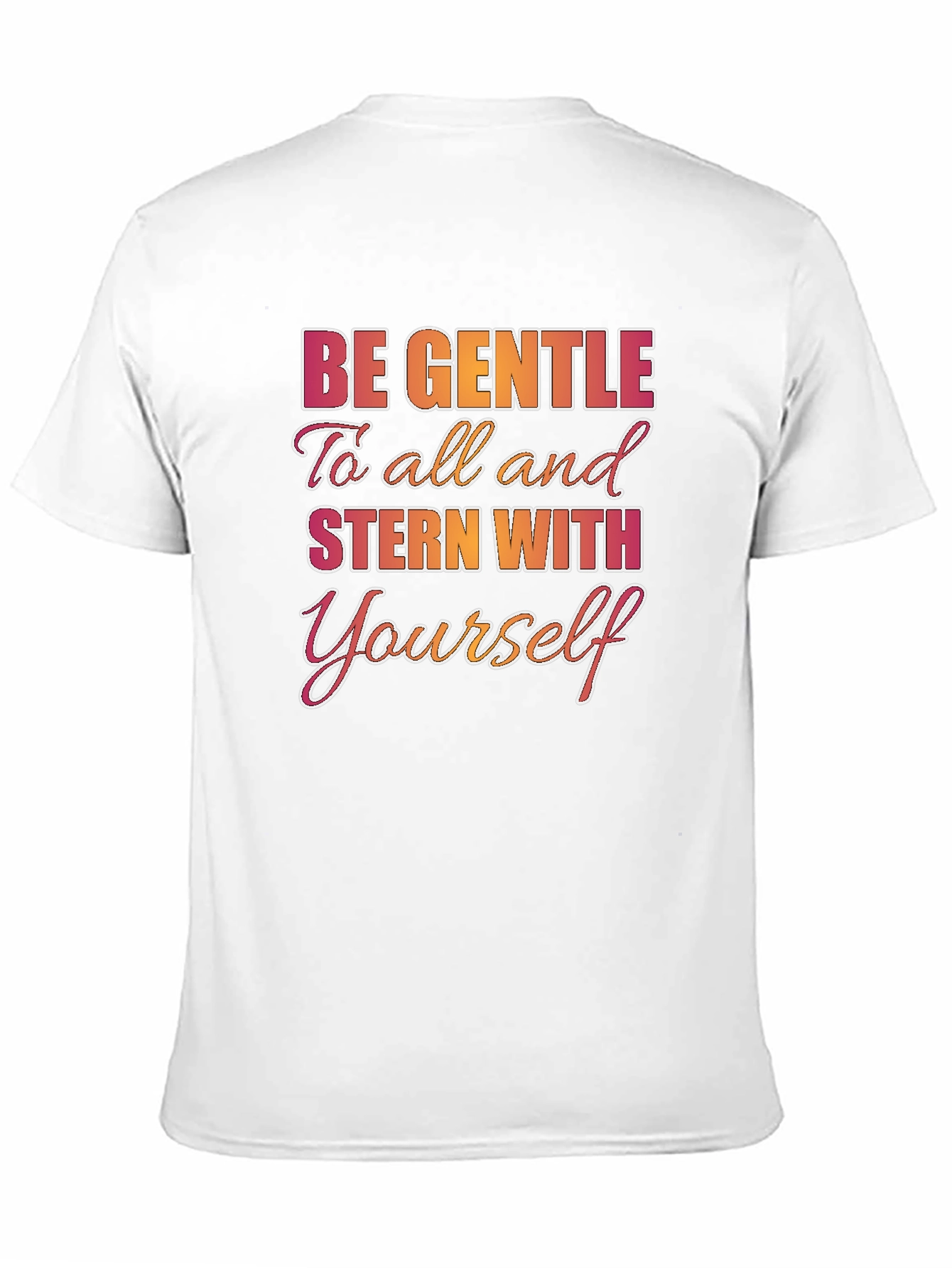 Black Be Gentle To All Graphic T-Shirt view 11