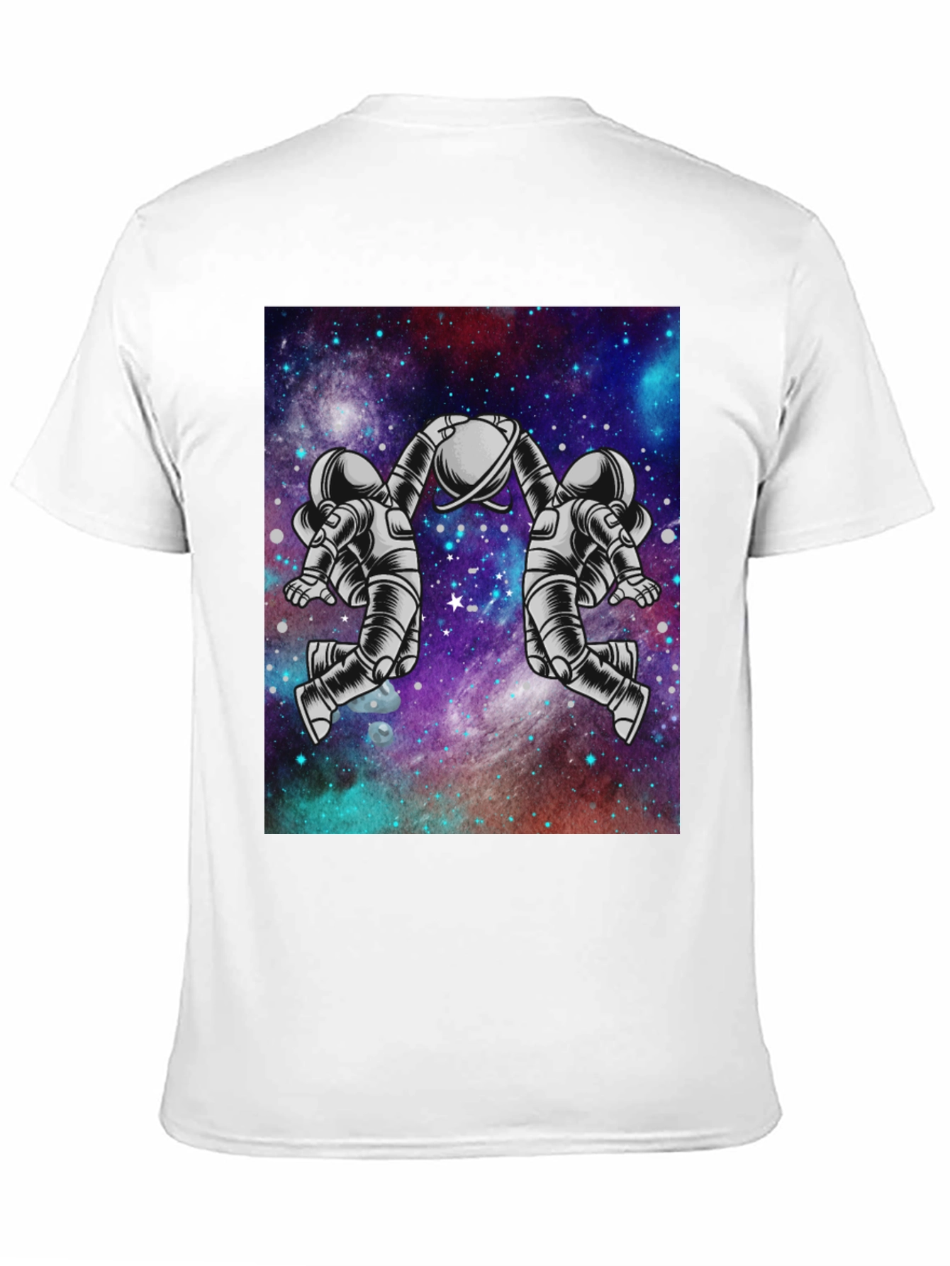 Black Astronaut Galaxy Graphic Tee - Space Design view 11