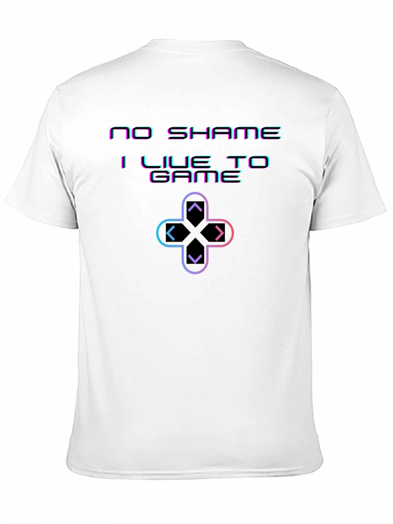 Black No Shame I Live To Game Black T-Shirt view 11