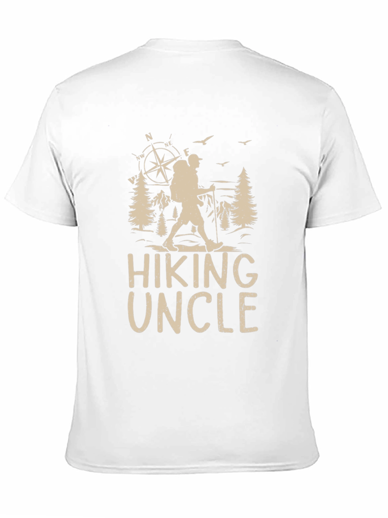 Black Hiking Uncle Graphic Tee - Outdoors Adventure Shirt view 11
